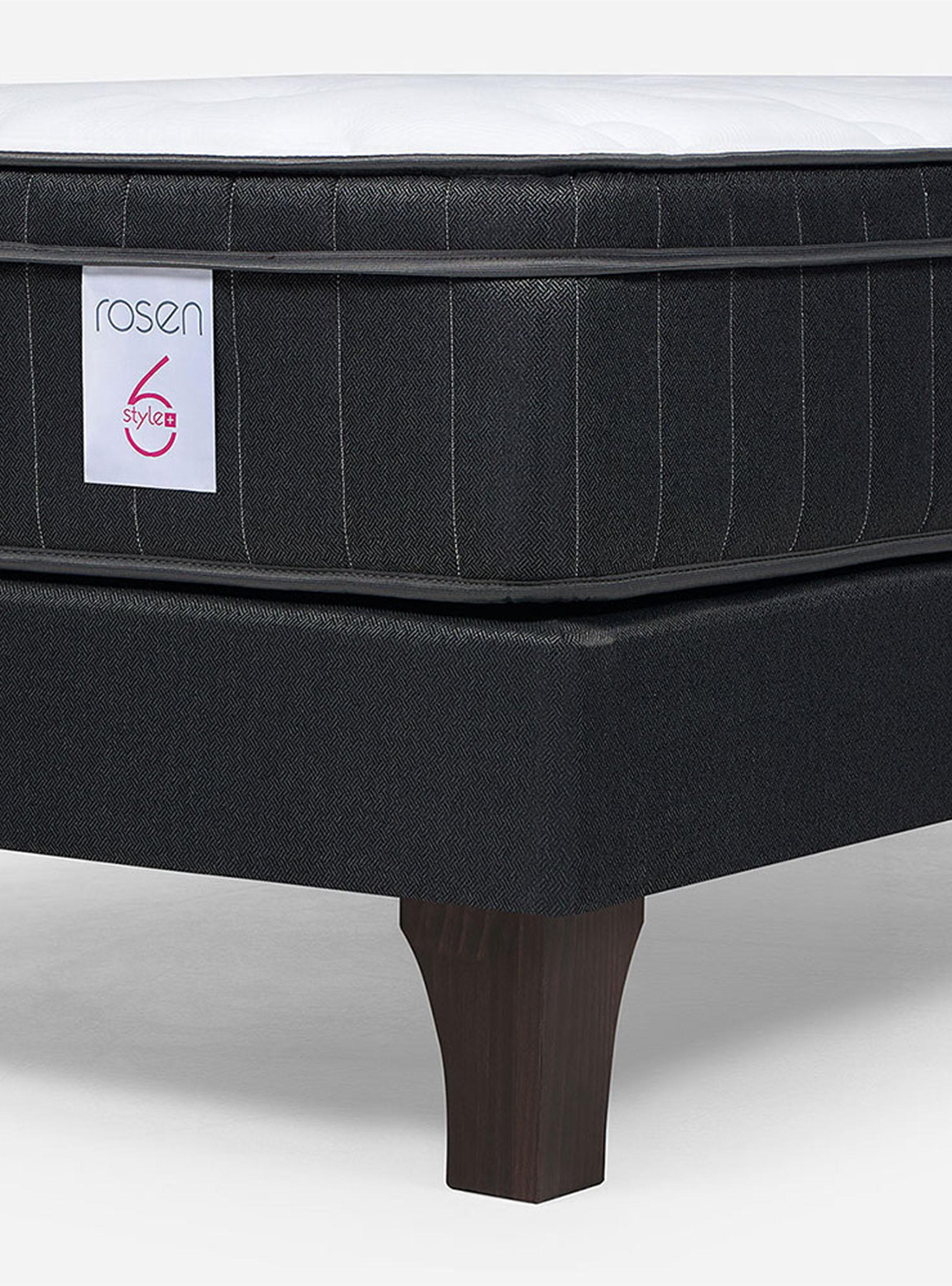 Cama New Style 6 Plus 1 Plaza + Respaldo Ferrara Gris-4