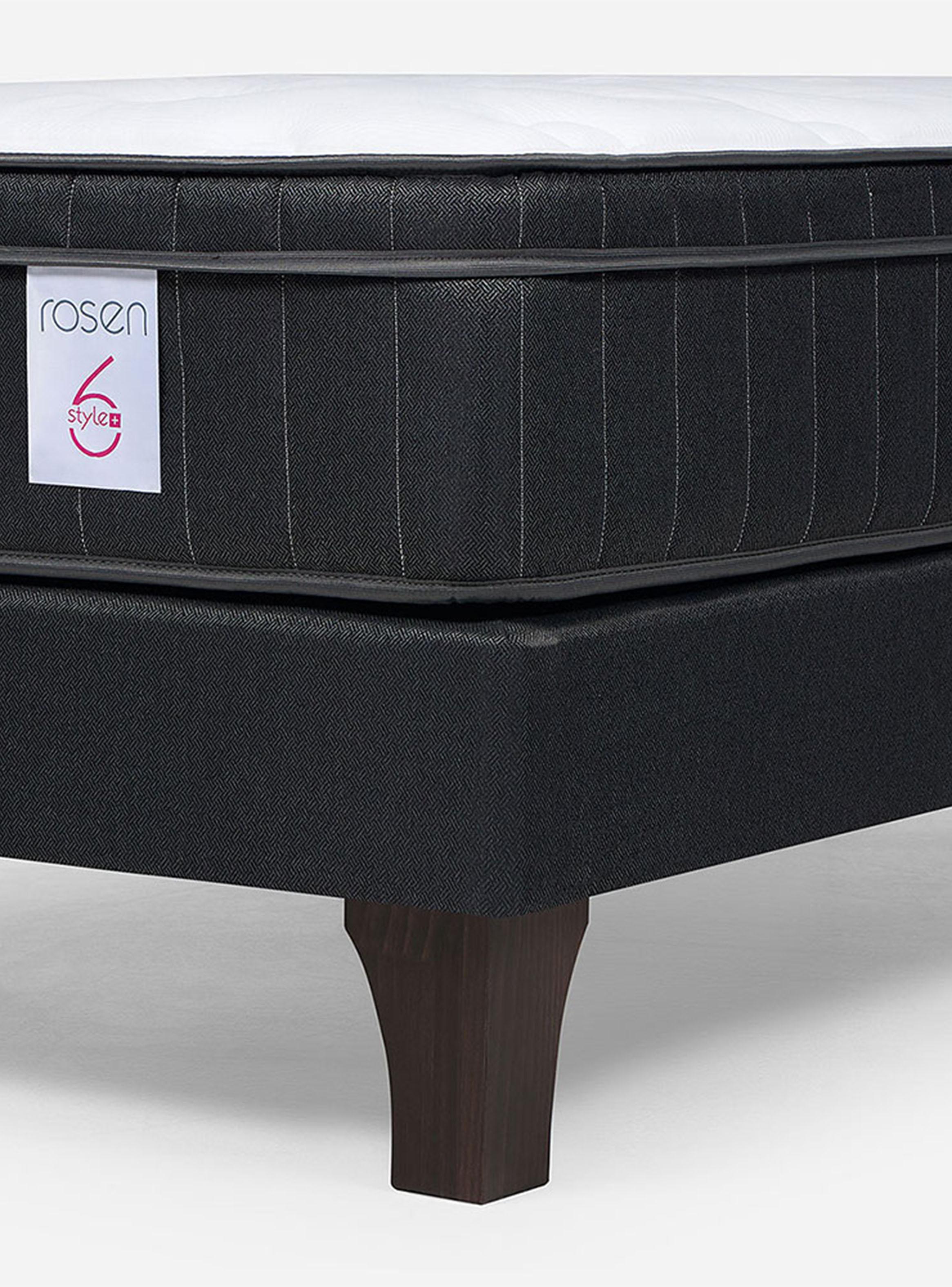 Cama New Style 6 Plus 1.5 Plazas + Respaldo Rachel Gris-3