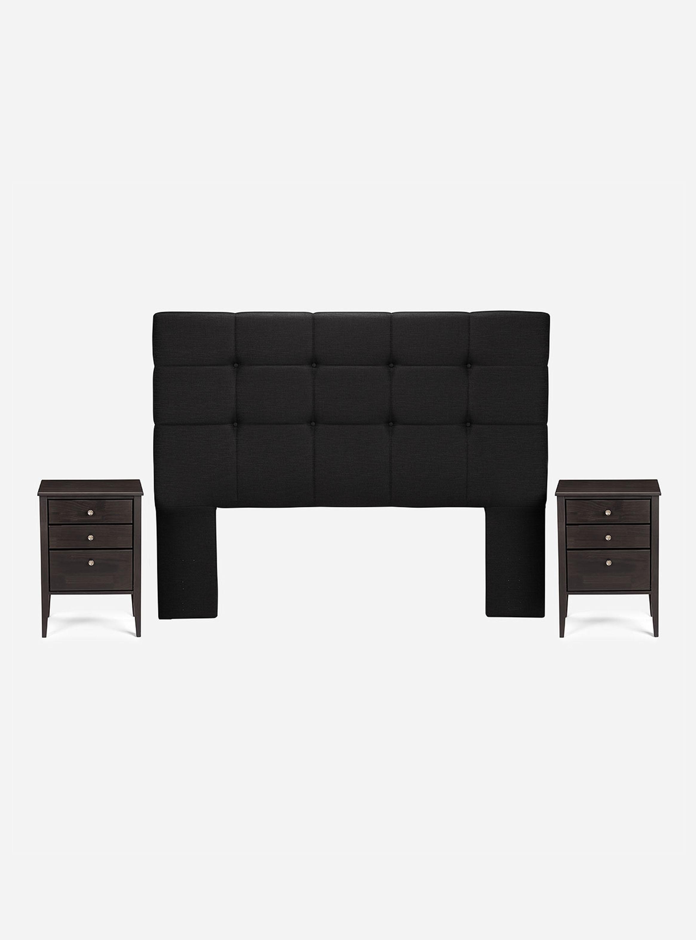 Cama Europea 2 Plazas New Style 6 Plus + Set Issey-2