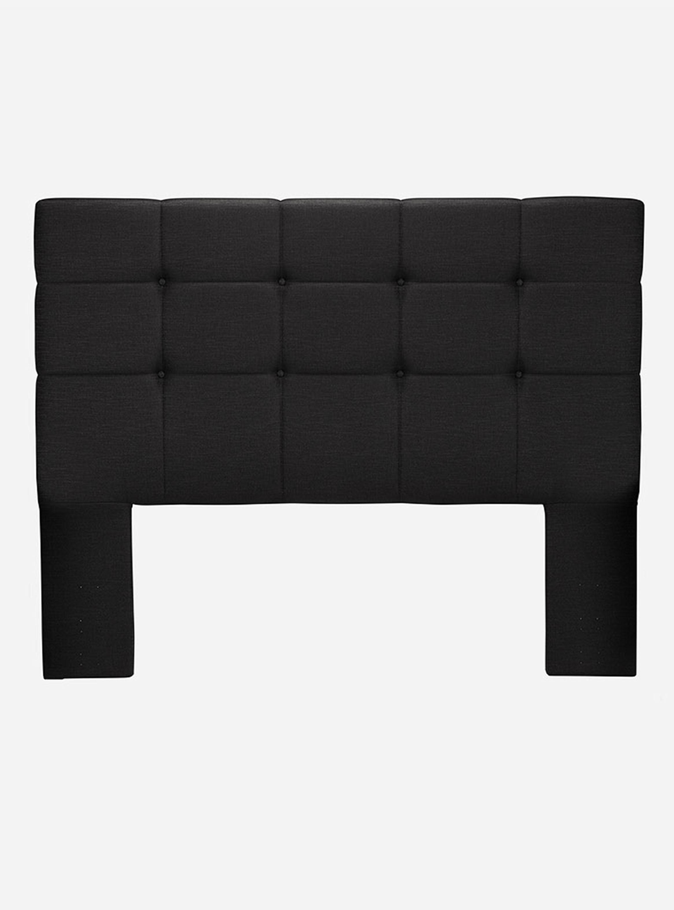 Cama Europea 2 Plazas Driven + Respaldo Issey Grafito-2