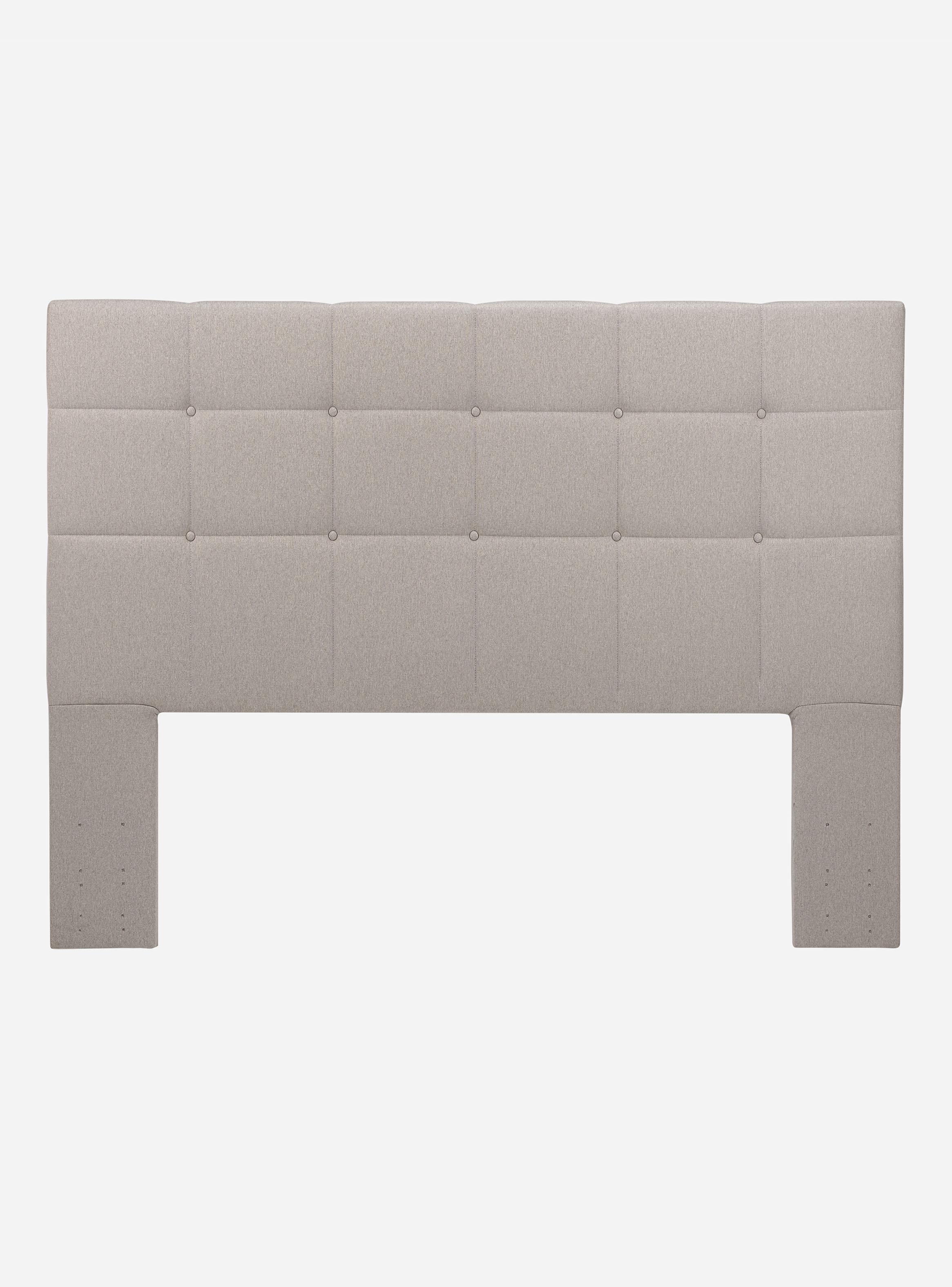 Cama Europea King Driven + Respaldo Issey Niebla-2