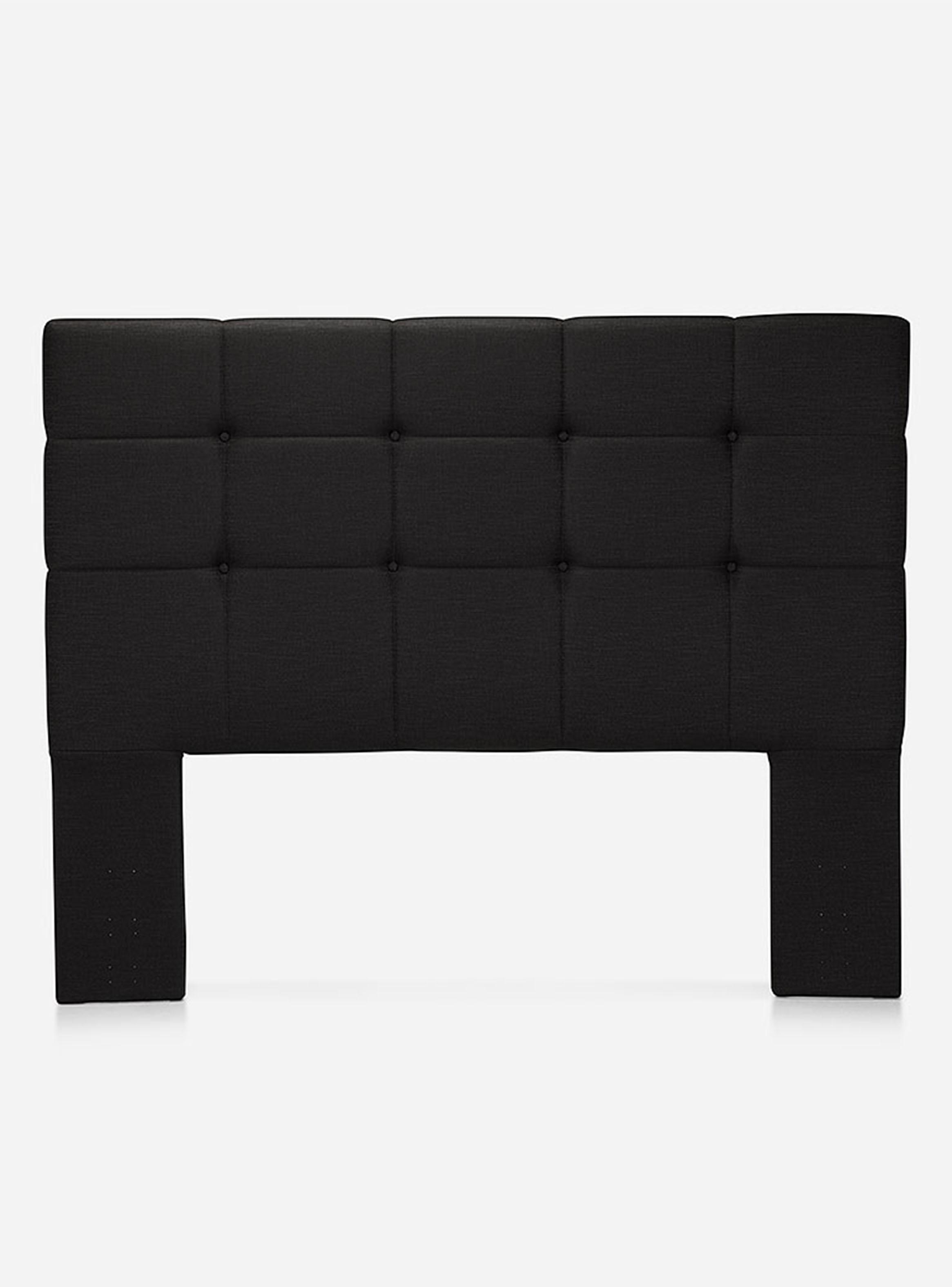 Cama Europea 2 Plazas Art 4 Base dividida + Respaldo Issey Grafito-2