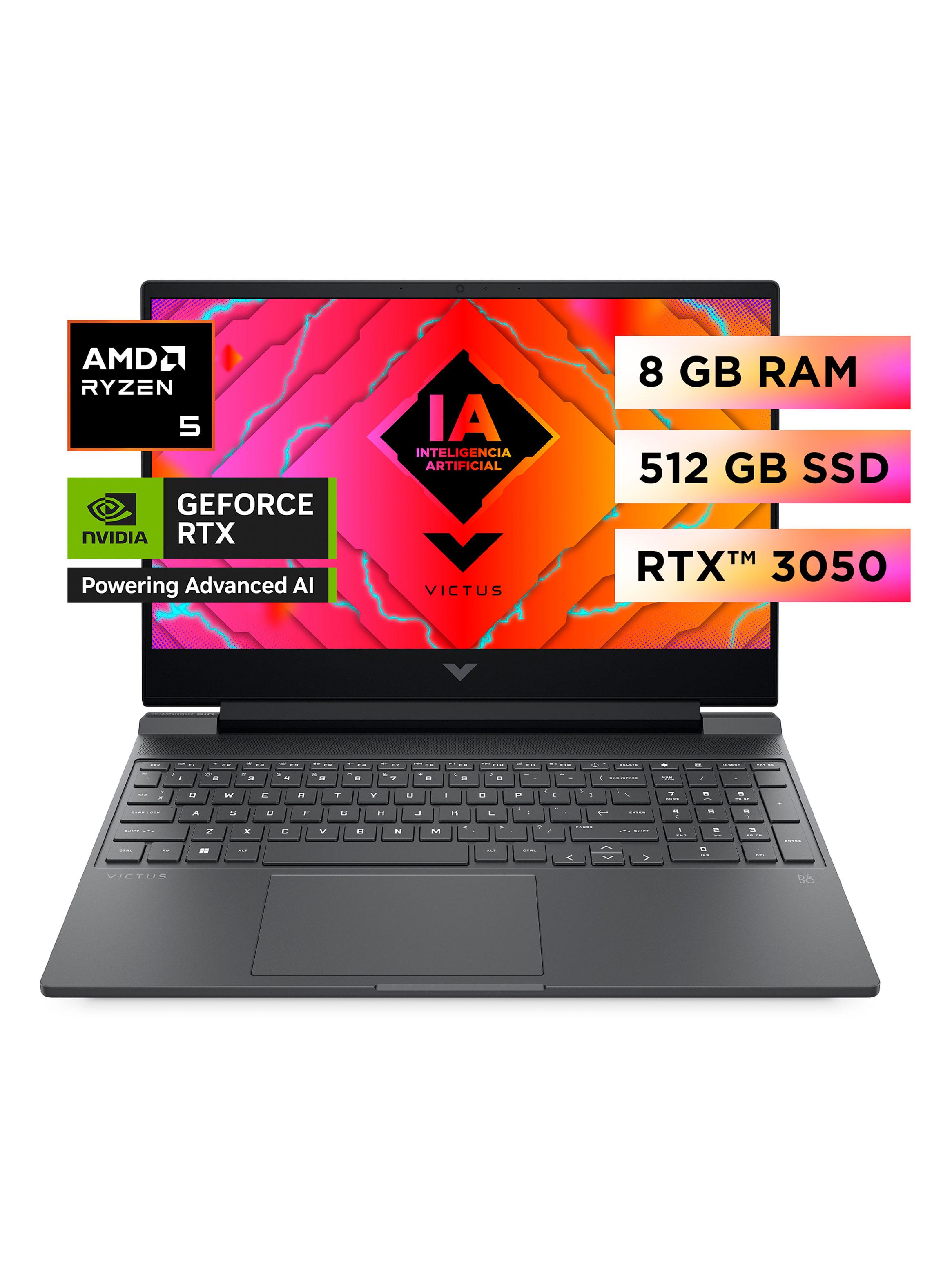 Notebook Gamer Victus 15-fb2002la AMD Ryzen 5 8GB RAM 512GB SSD NVIDIA RTX 3050 15.6'' FHD 144 Hz-2