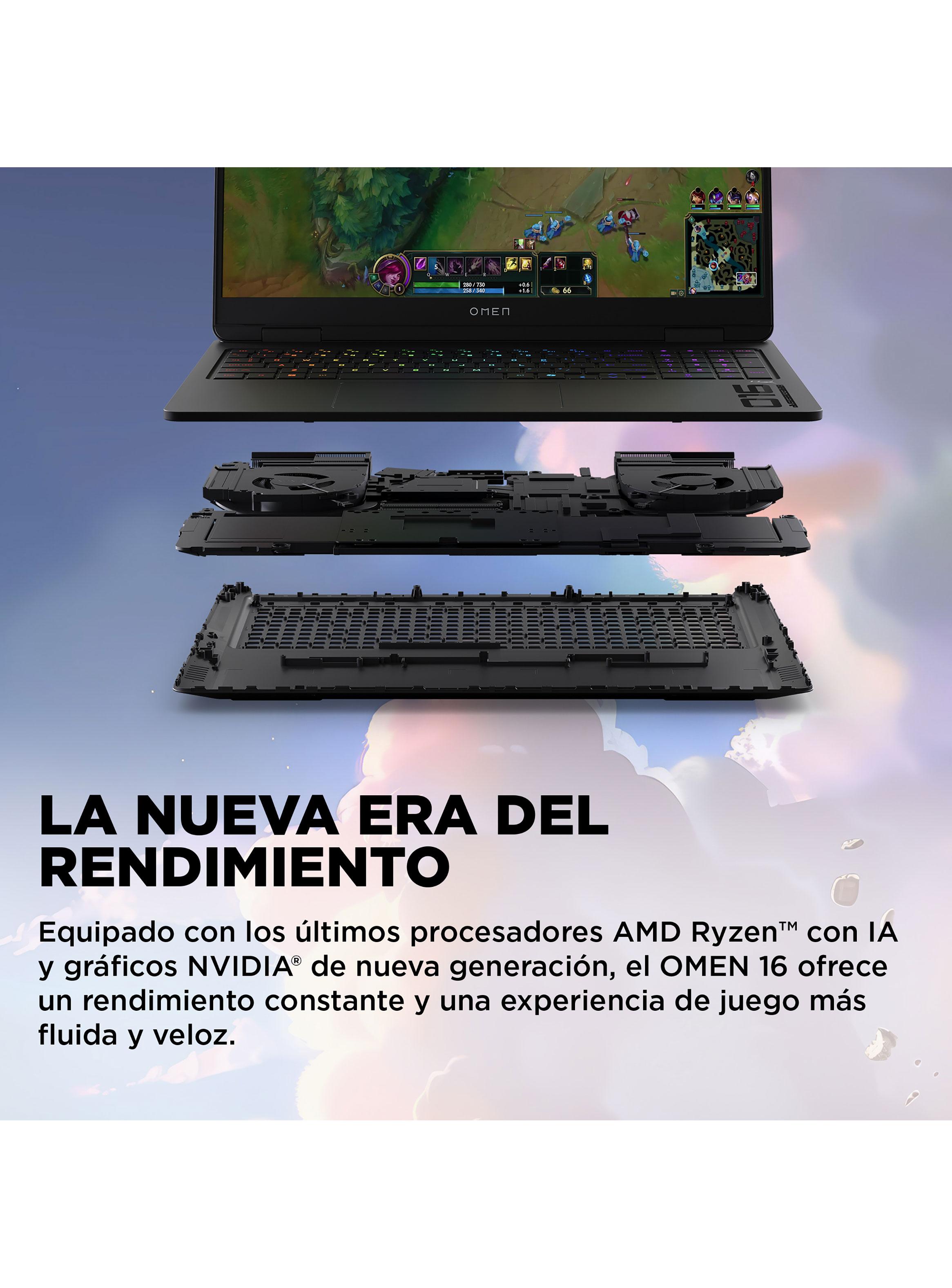 Notebook Gamer Omen 16-am0018la Intel Core i7 16GB RAM 1TB SSD NVIDIA RTX 5060 16'' 2K 144Hz-9