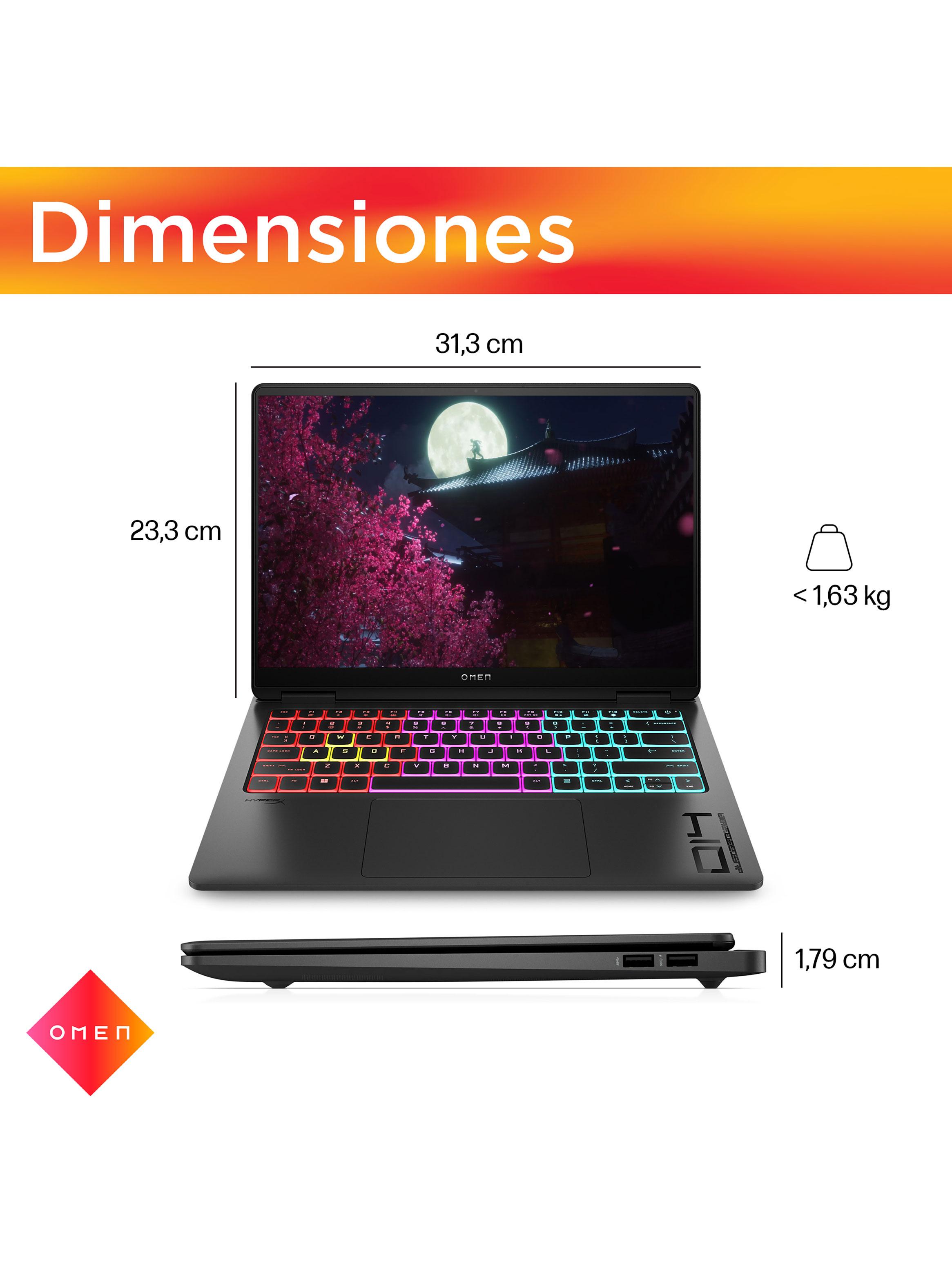 Notebook Gamer Omen 14-fb1002la Intel Core Ultra 9 32GB RAM 2TB SSD NVIDIA RTX 5070 14'' 3K 120Hz-2