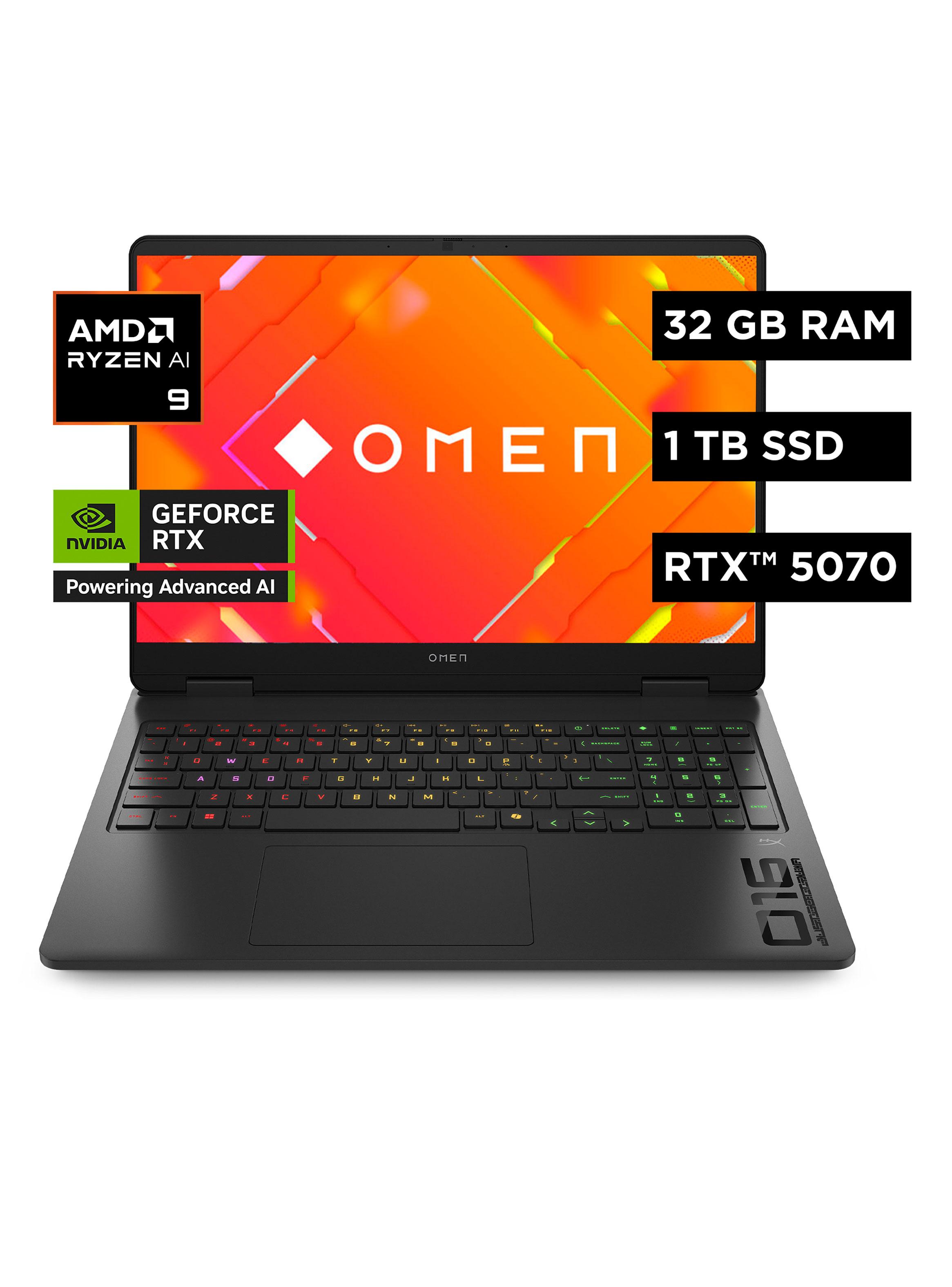 Notebook Gamer Omen 16-ap0004la AMD Ryzen AI 9 32GB RAM 1TB SSD NVIDIA RTX 5070 16'' 2K 144 Hz-2