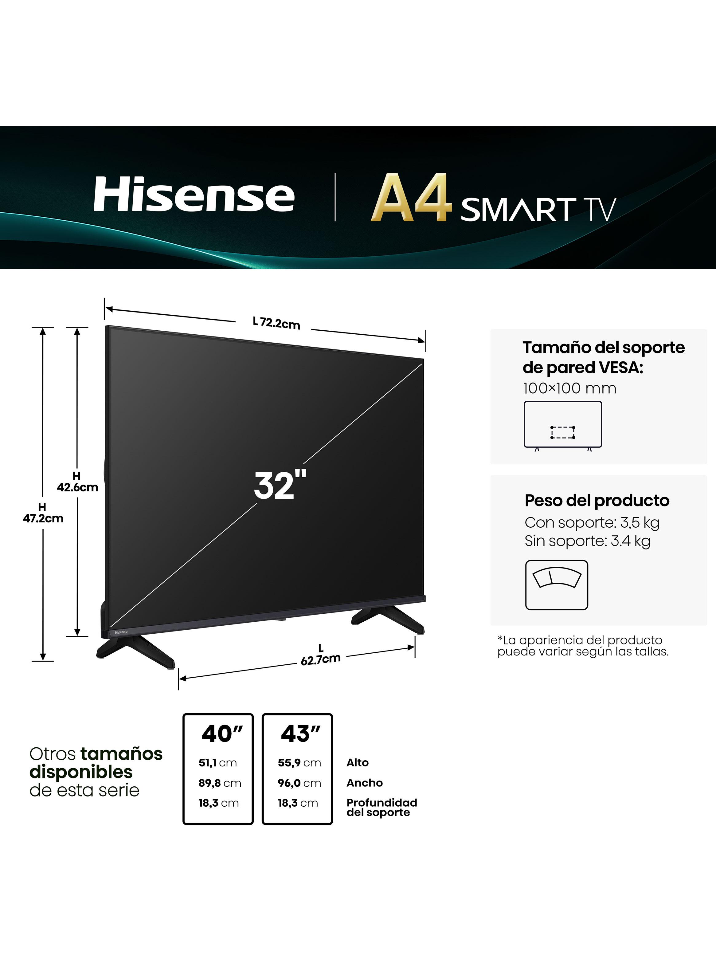 LED Smart TV 32'' HD 32A4NV-1