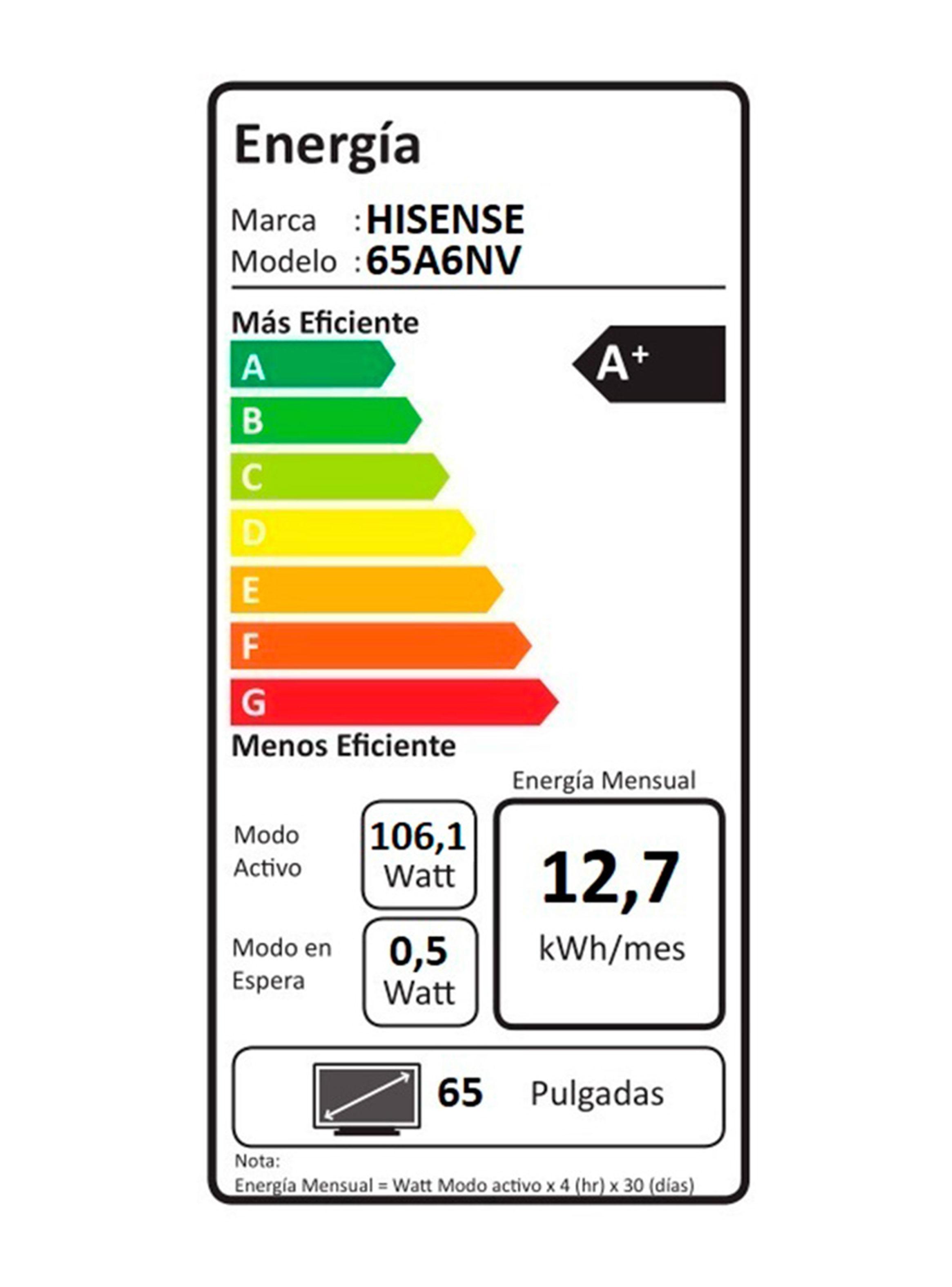 LED Smart TV 6.5" 4K UHD 65A6NV-9