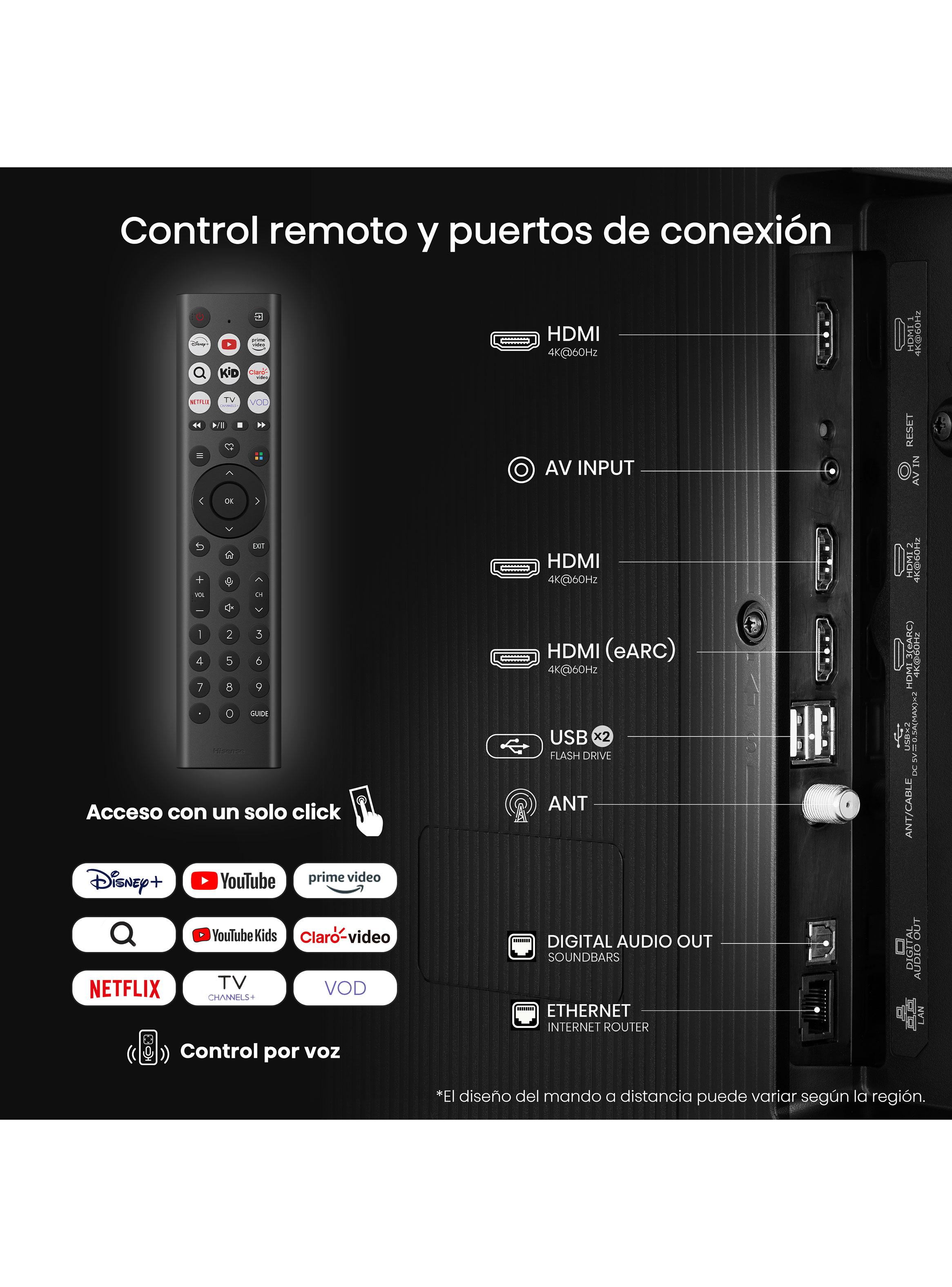 LED Smart TV 6.5" 4K UHD 65A6NV-3