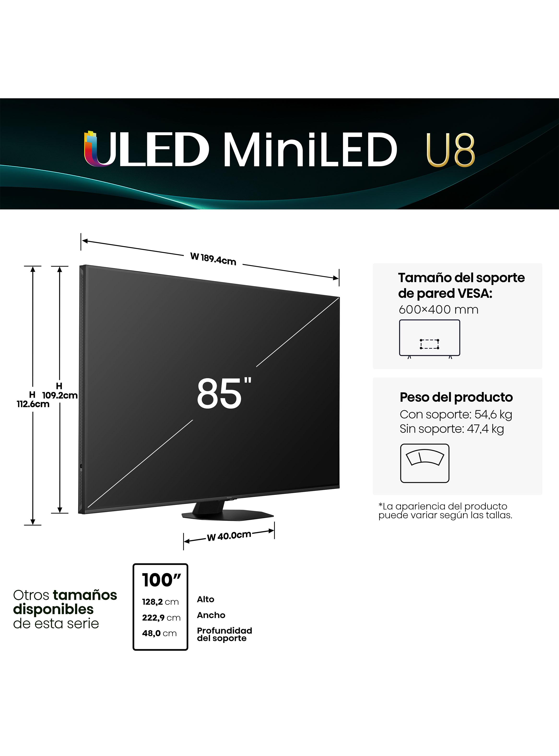 Mini LED 85' Smart TV 4K UHD 85U8QG-2