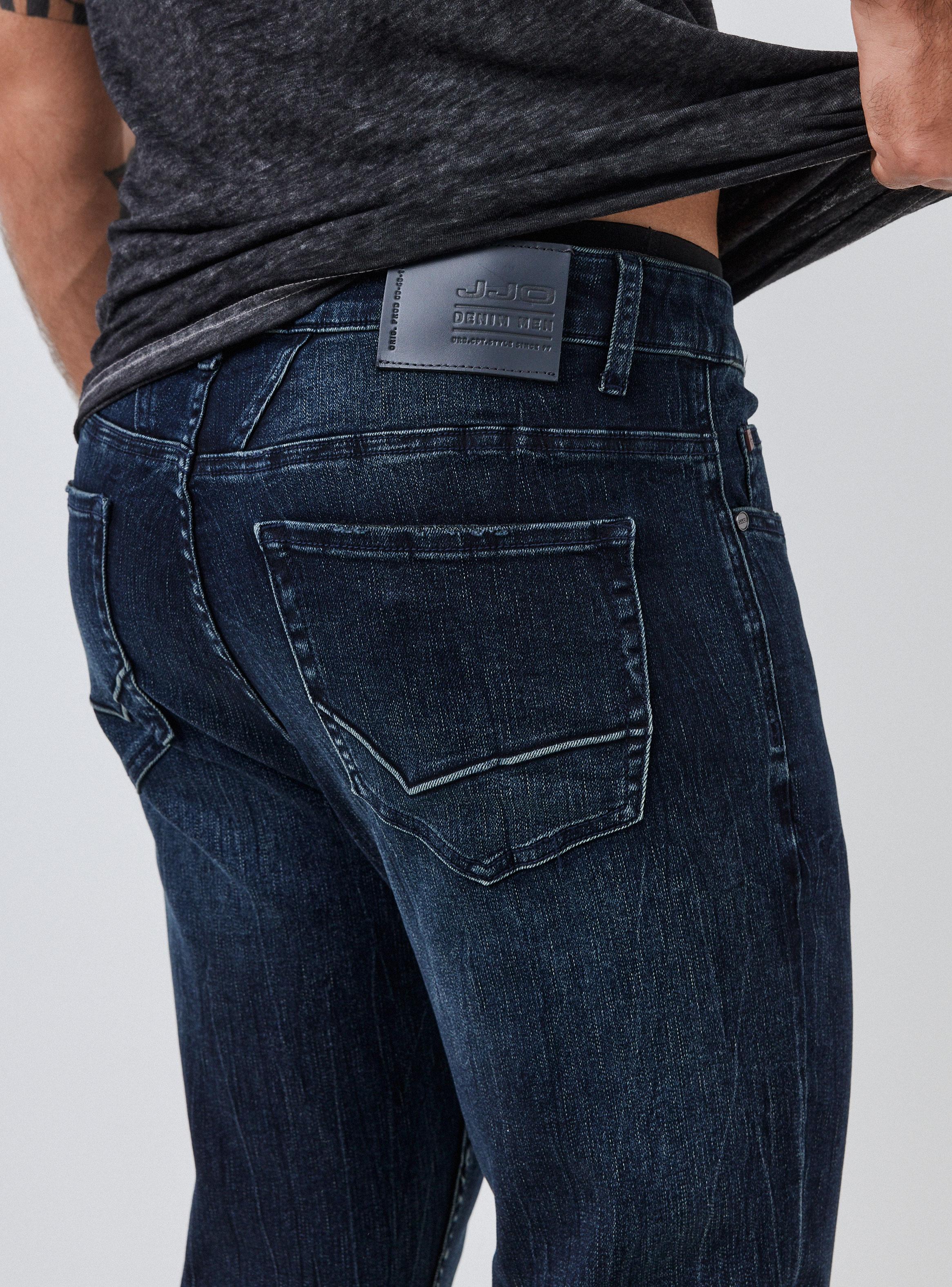 Jeans Lavado Craquelado Tapered Fit-3