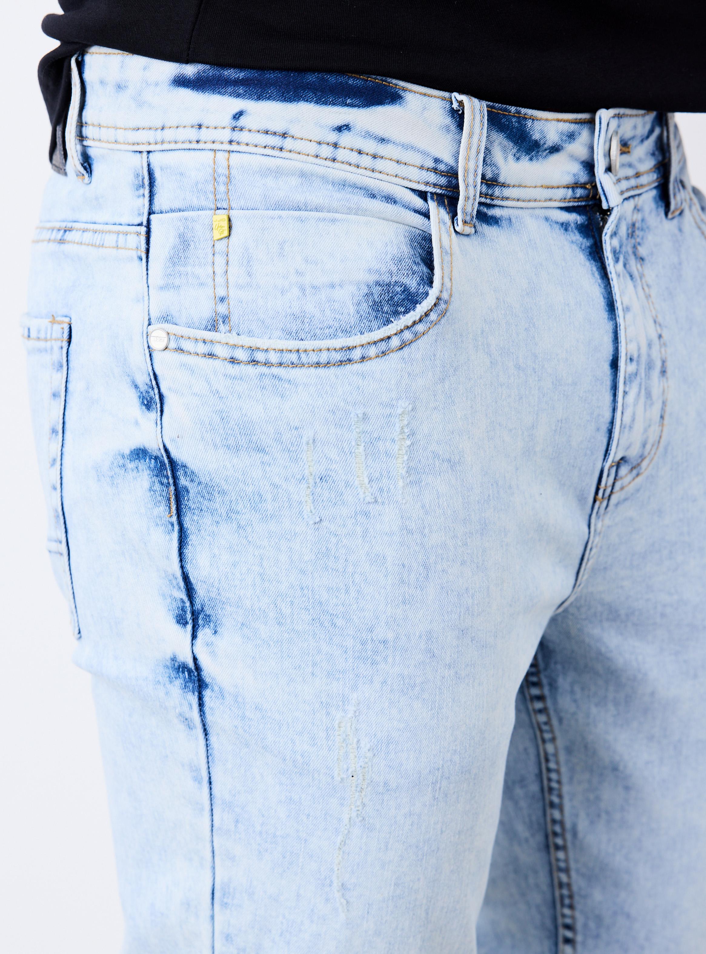 Jeans Skinny Gravillado con Roturas-2