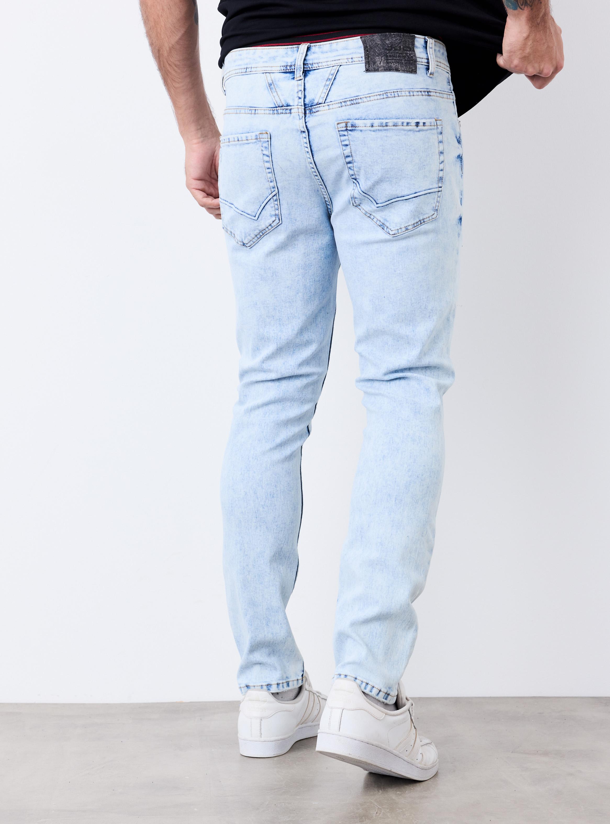 Jeans Skinny Gravillado con Roturas-5