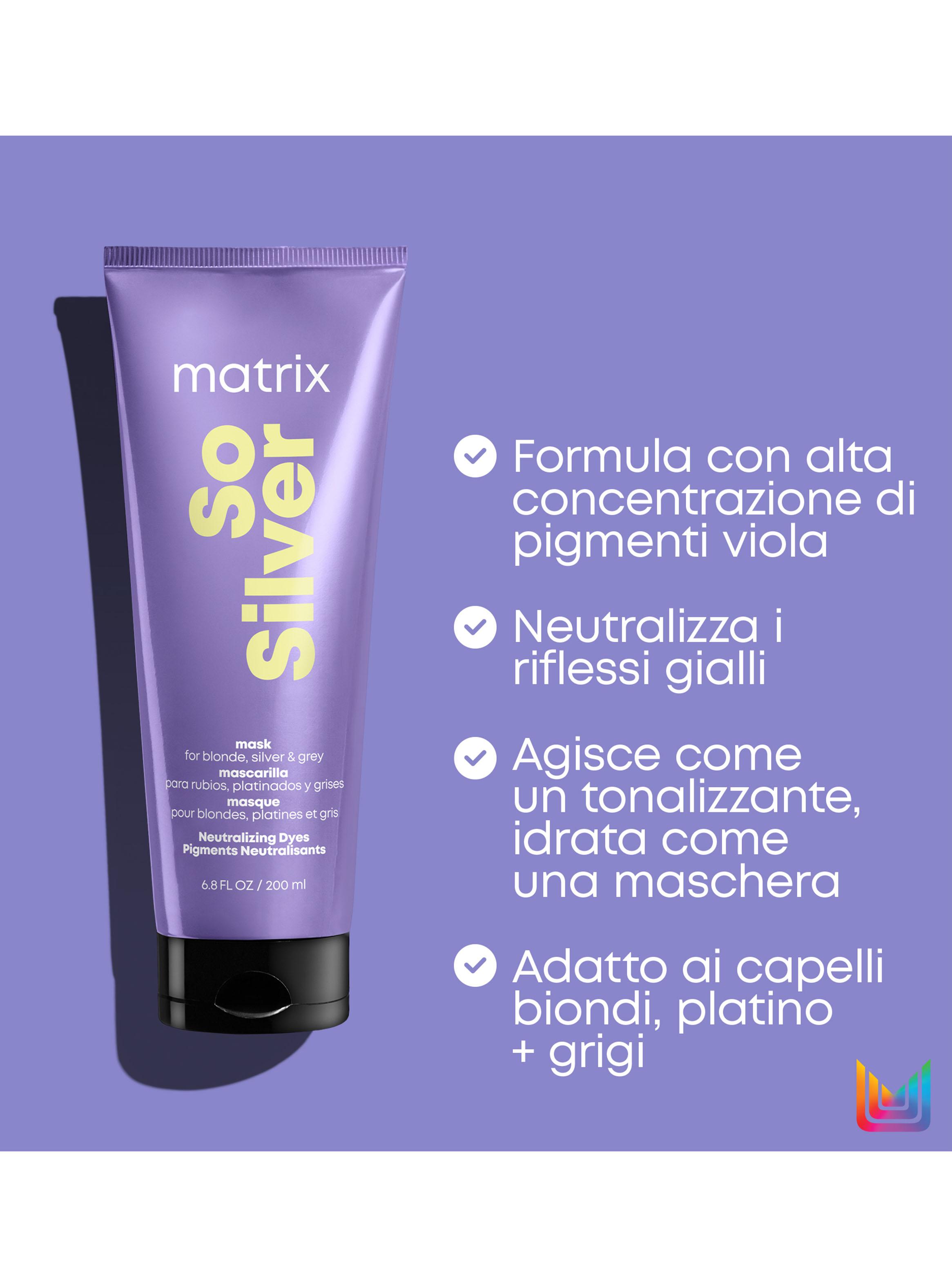 Máscara Matizadora Violeta Cabello Rubio y Gris con Color So Silver 200ml-3