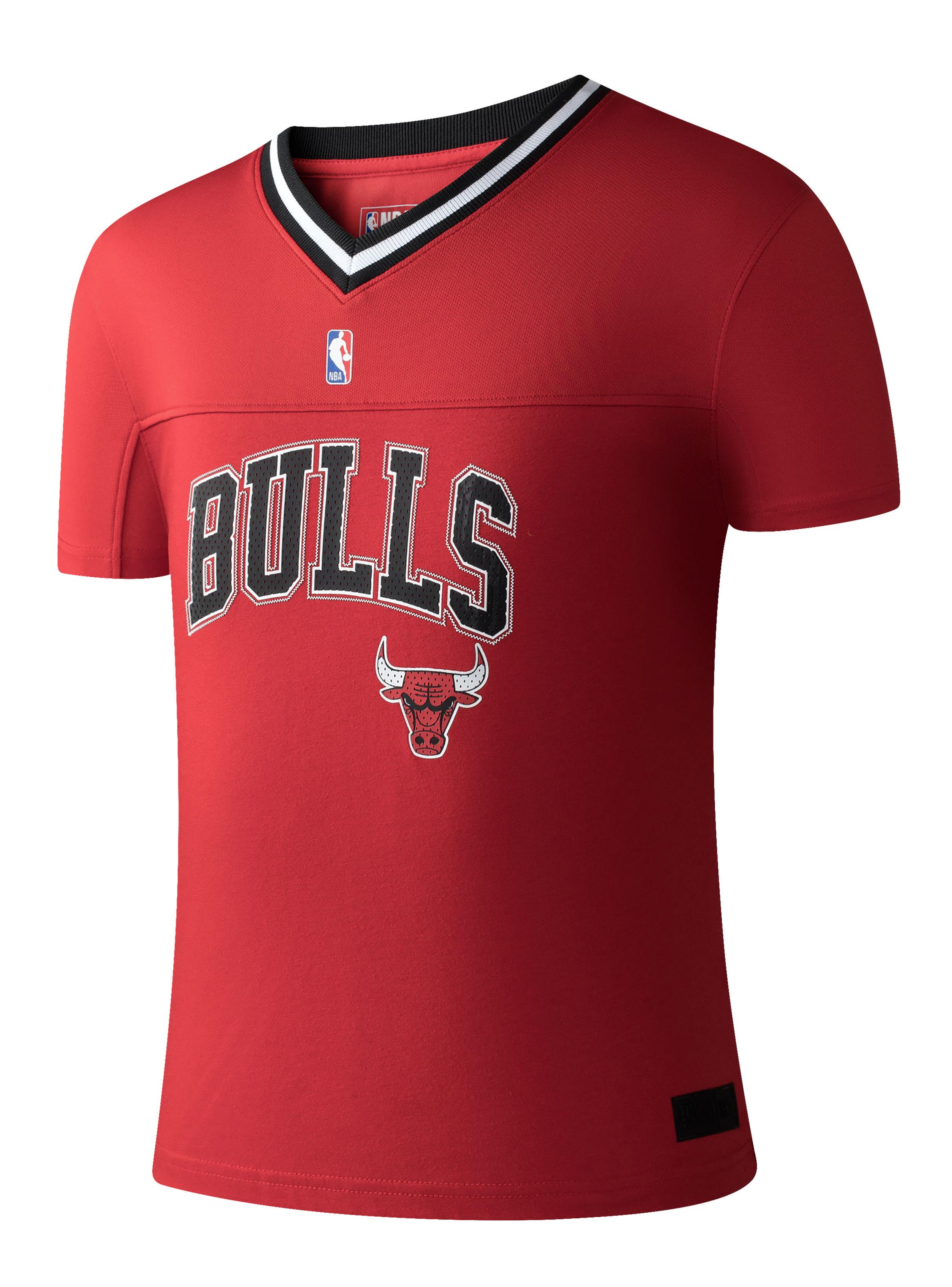 Camiseta Loose Fit Estampado Logo Chicago Bulls-0