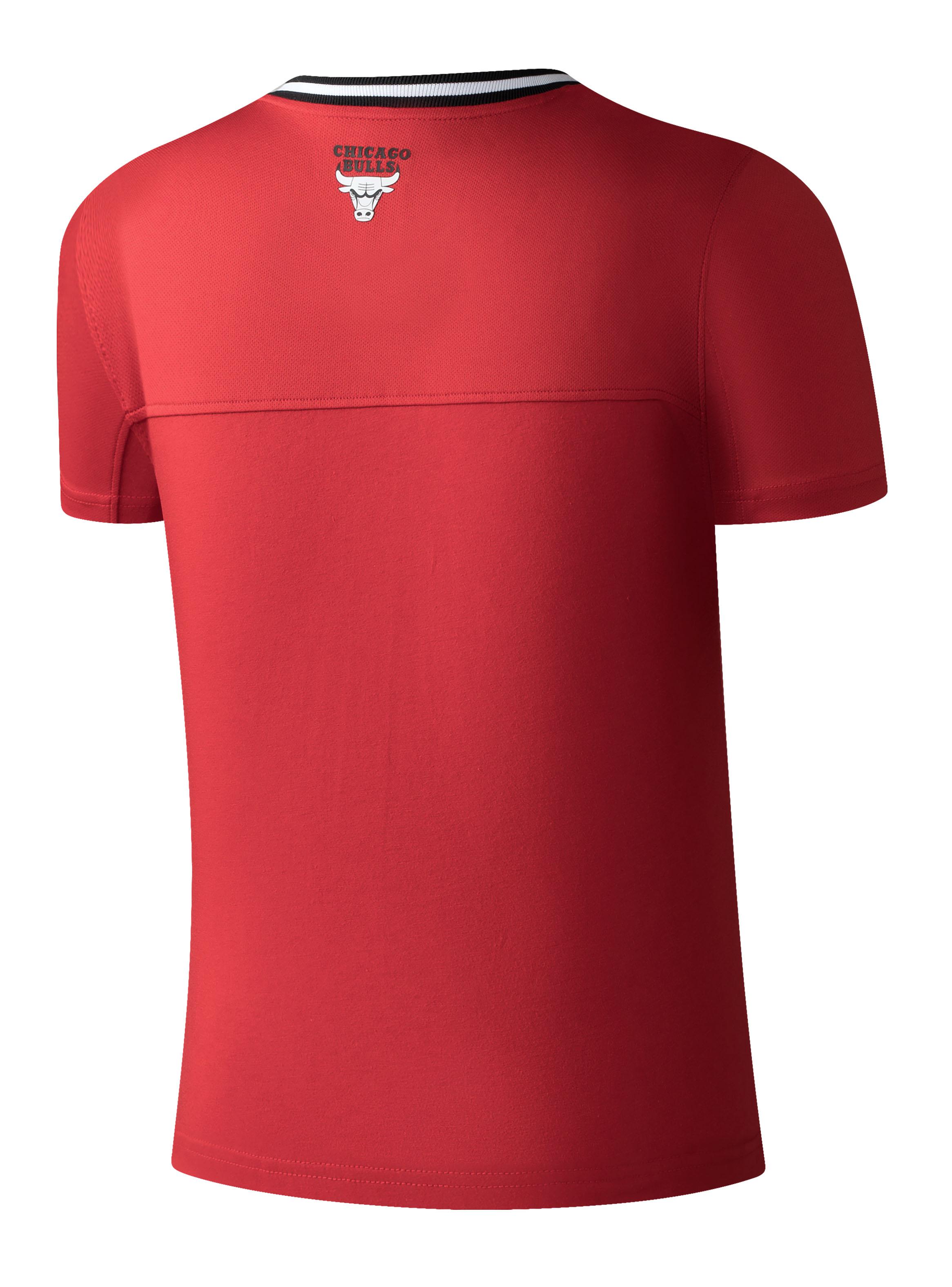 Camiseta Loose Fit Estampado Logo Chicago Bulls-1