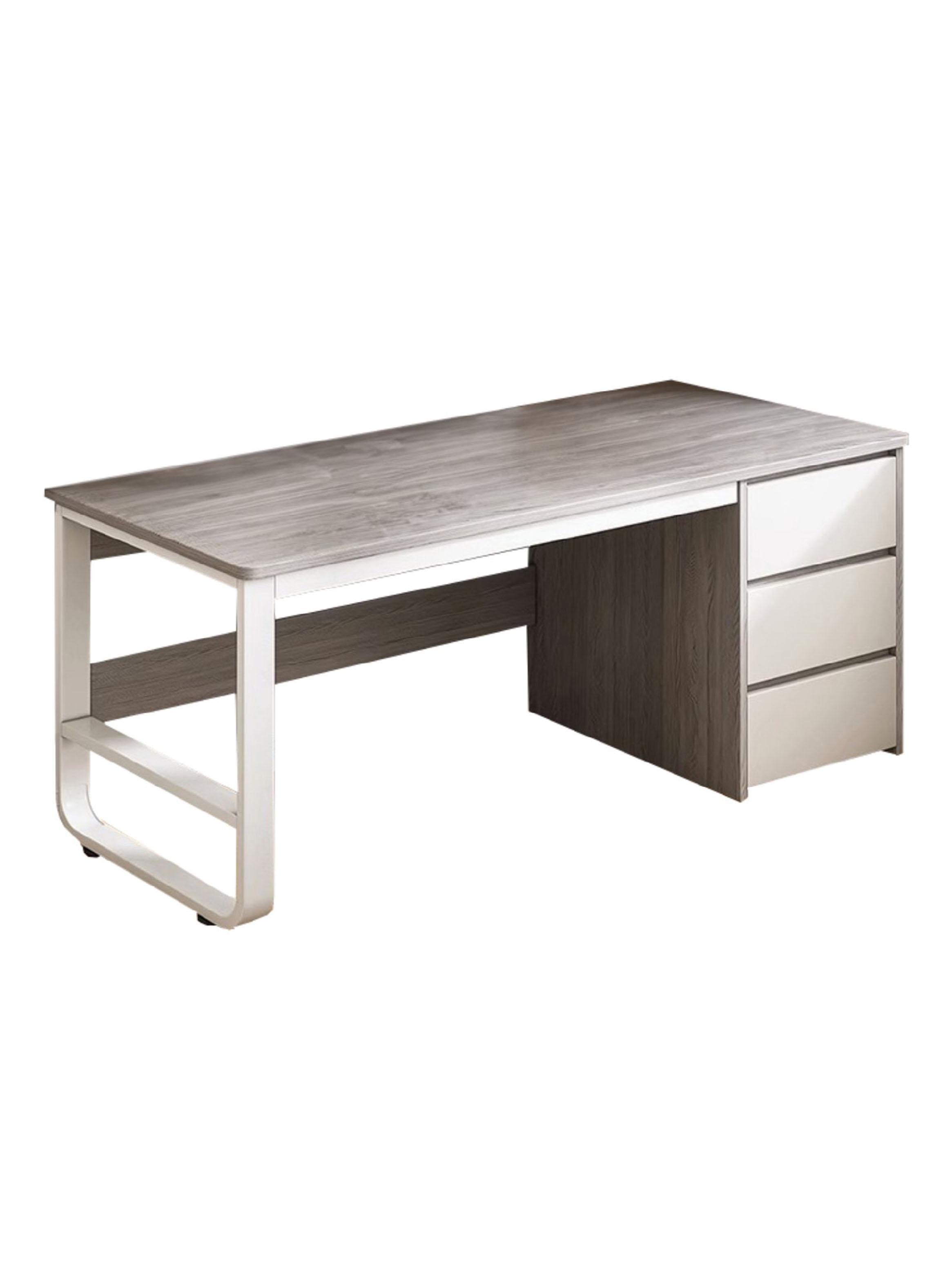 Escritorio Ejecutivo Metal Gris/Blanco-0