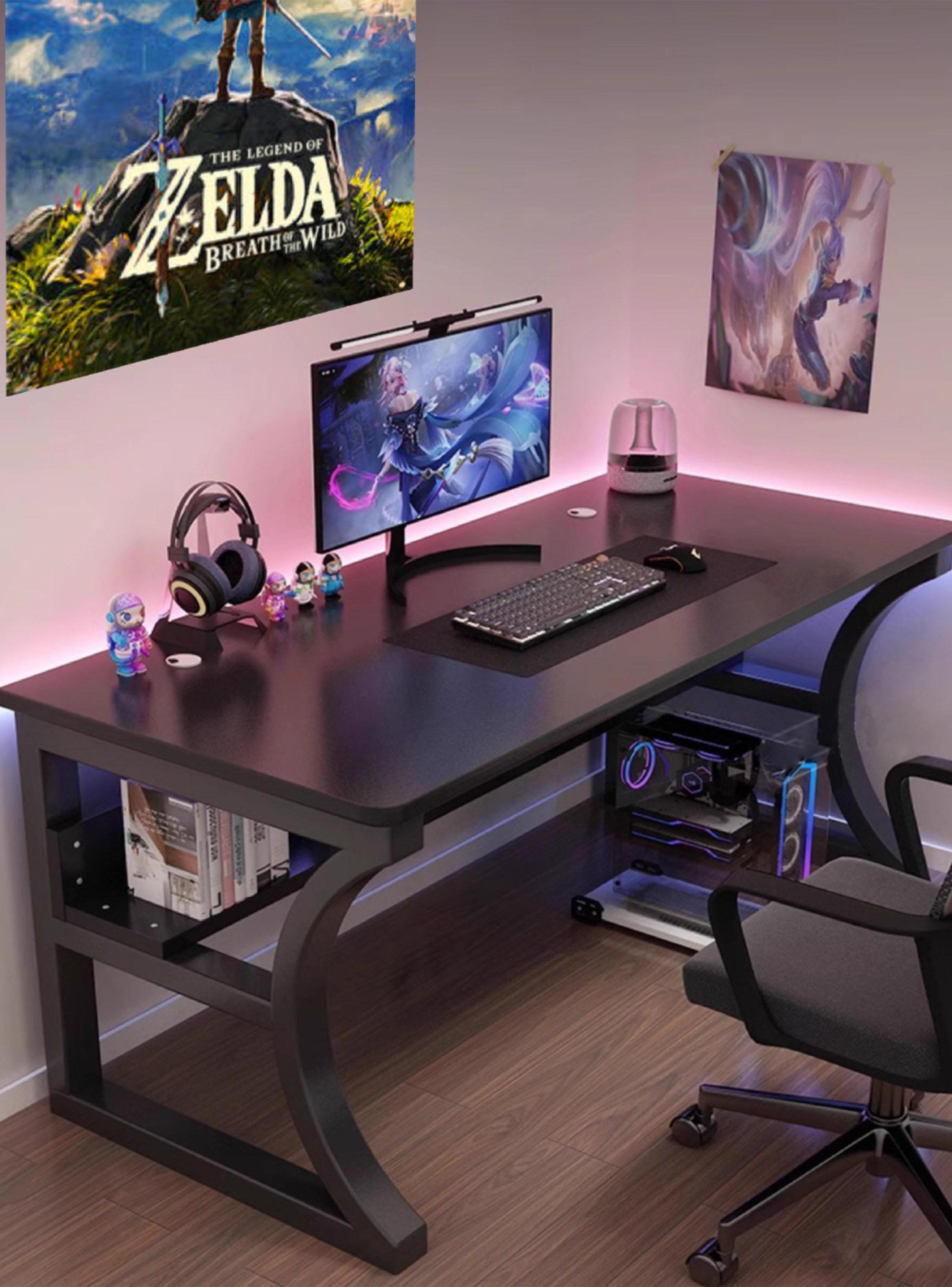 Escritorio Gamer Metal Negro-5