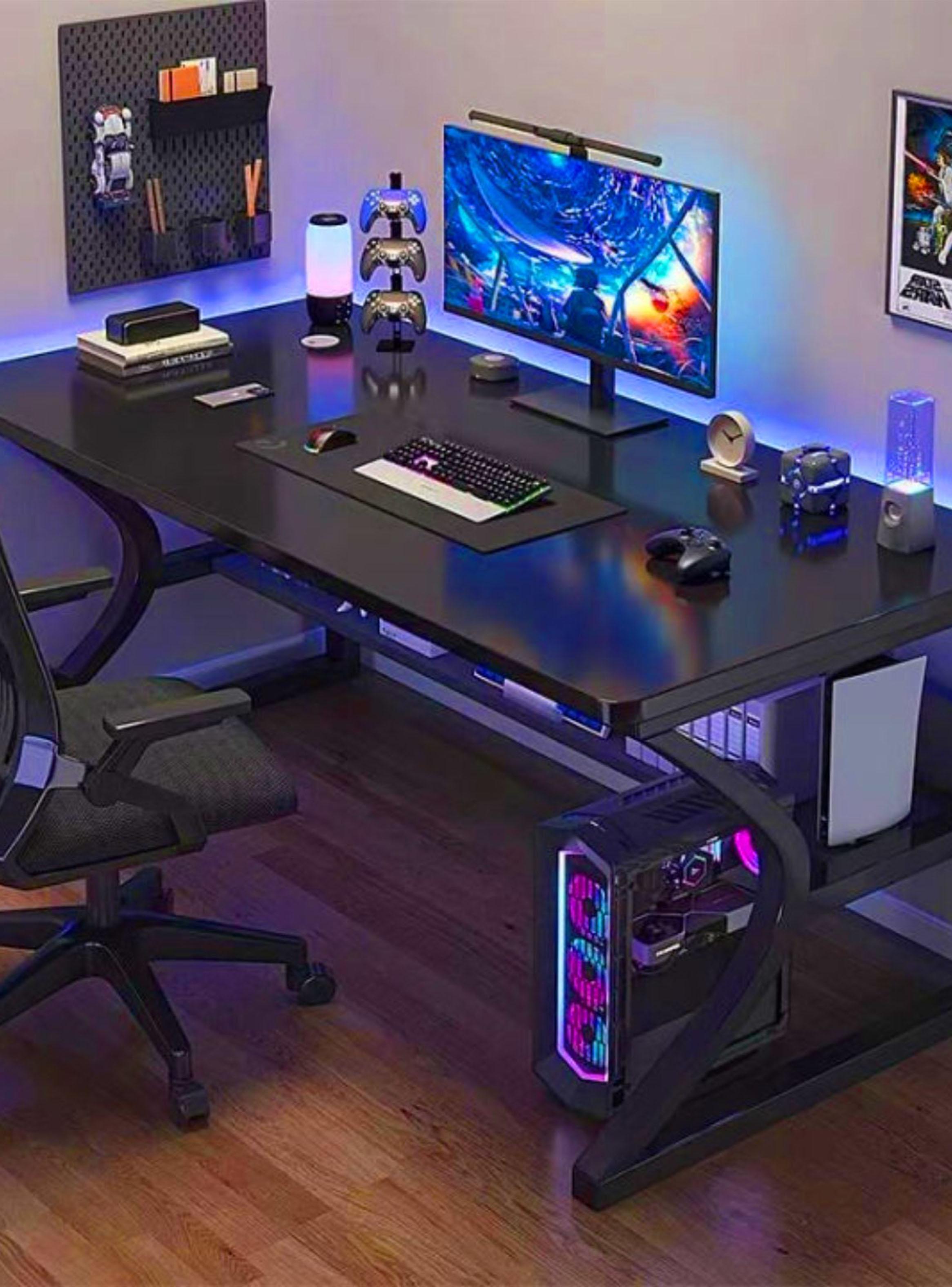 Escritorio Gamer Metal Negro-2