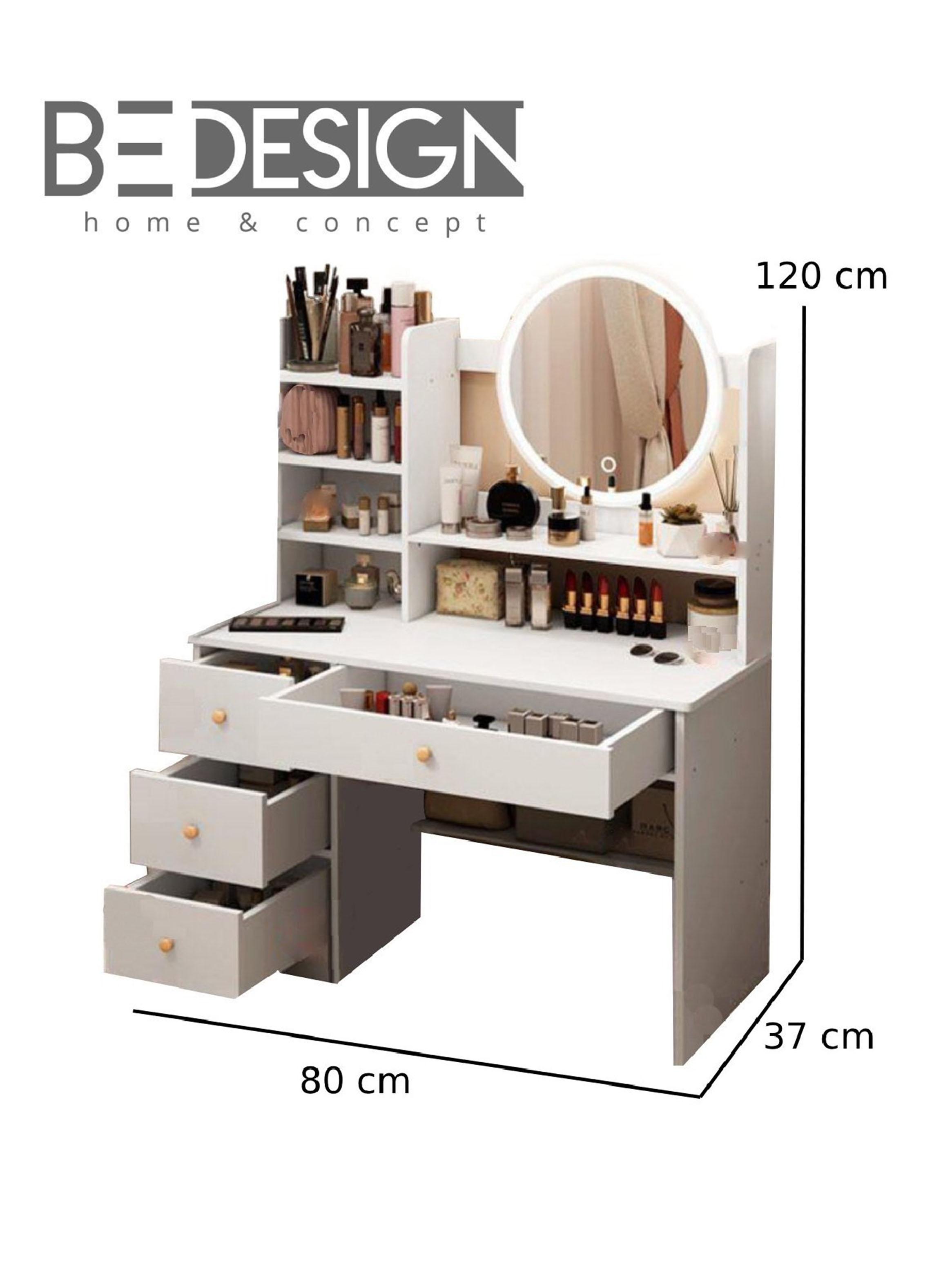 Cómoda Tocador Led Lux Blanco-1