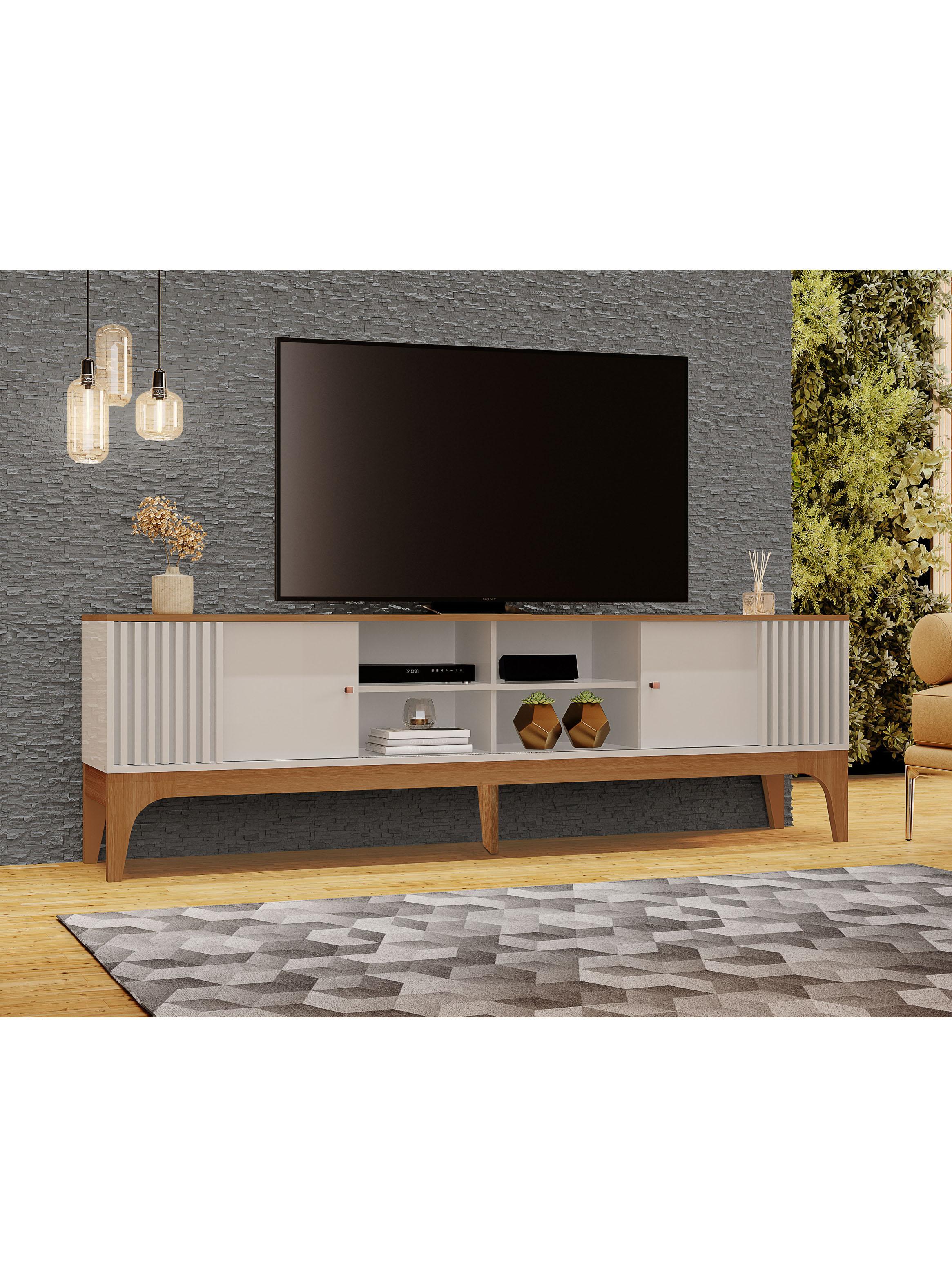 Rack TV 100" Florencia Blanco Marfil-4