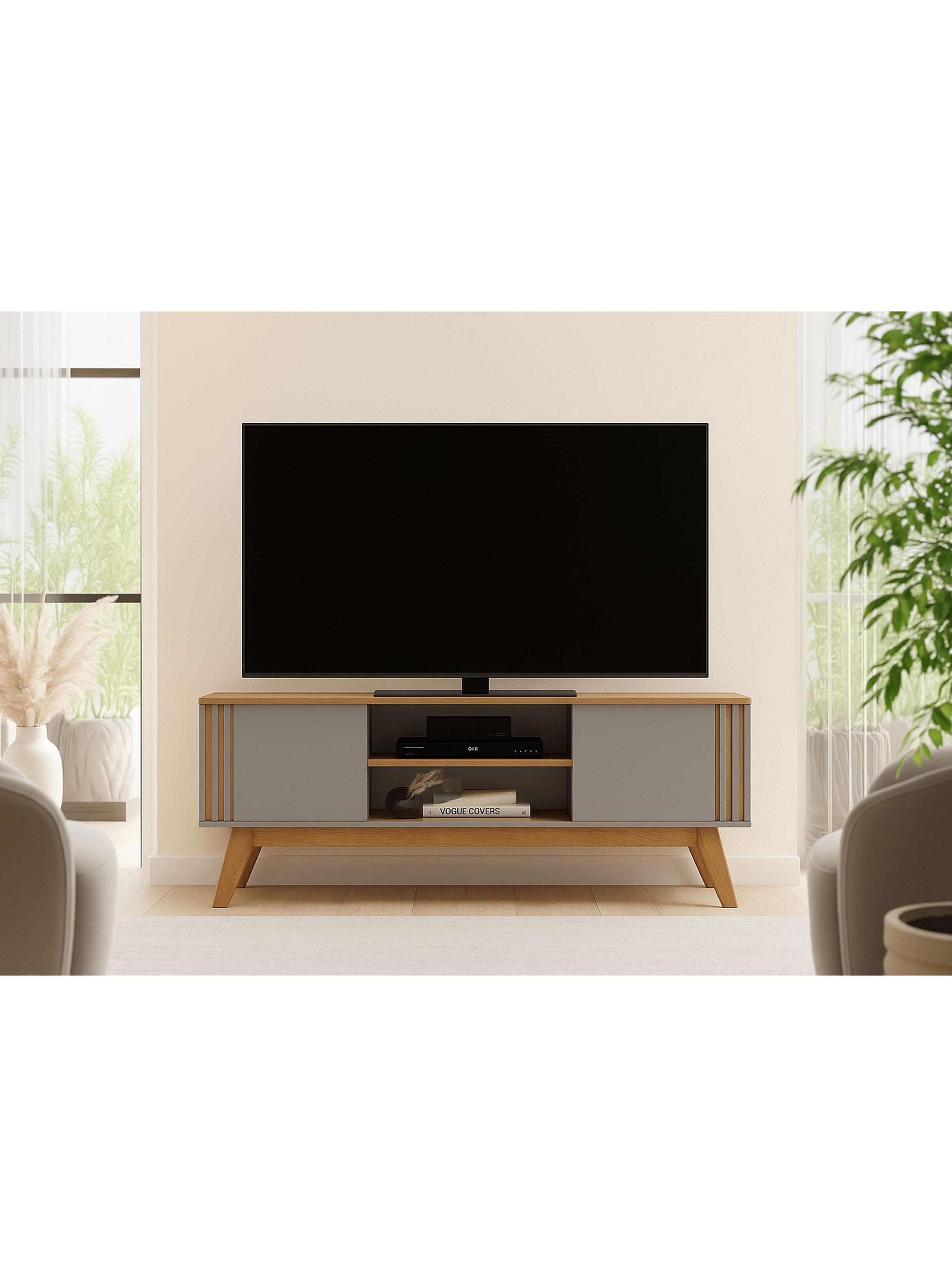 Rack TV 65" Vitta Gris Canela-4