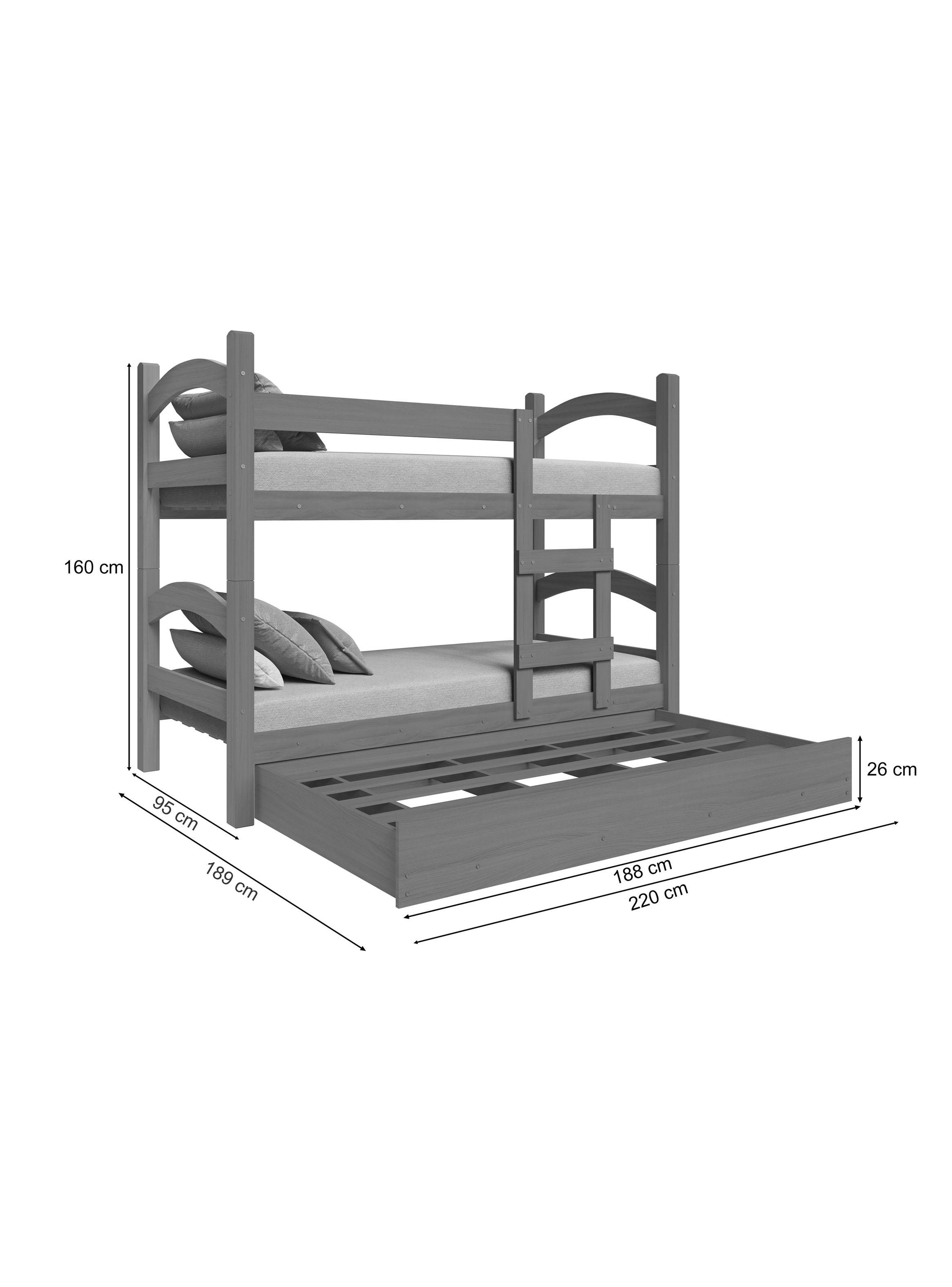 Camarote Trento 1.5 Plazas + Cama Auxiliar-2