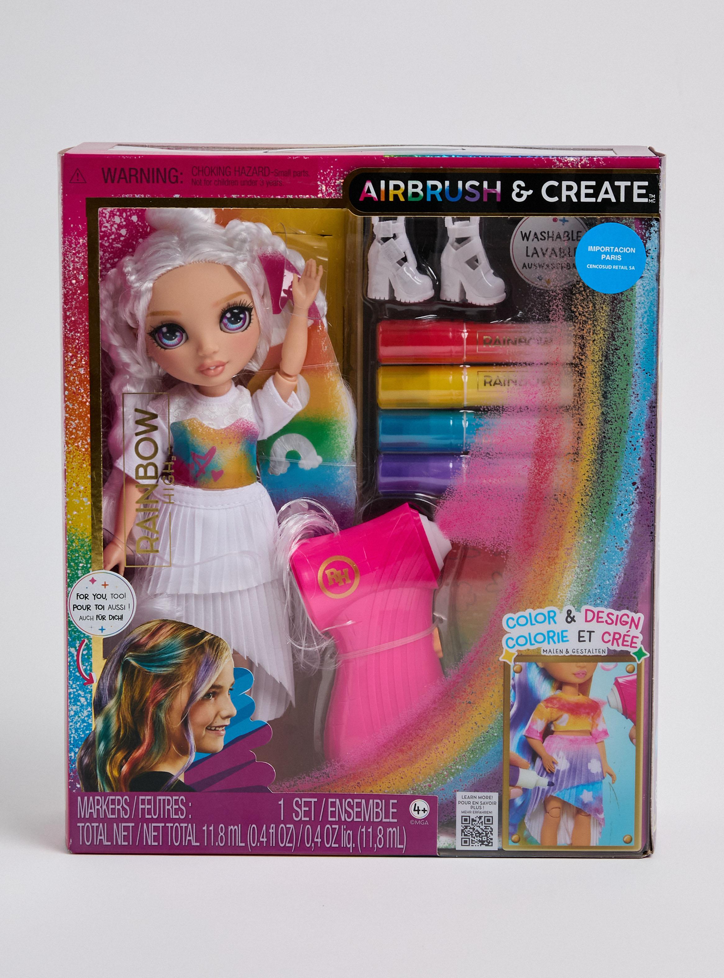 Muñeca Purple Eyes Air Brush & Create Fashion Dolls-2