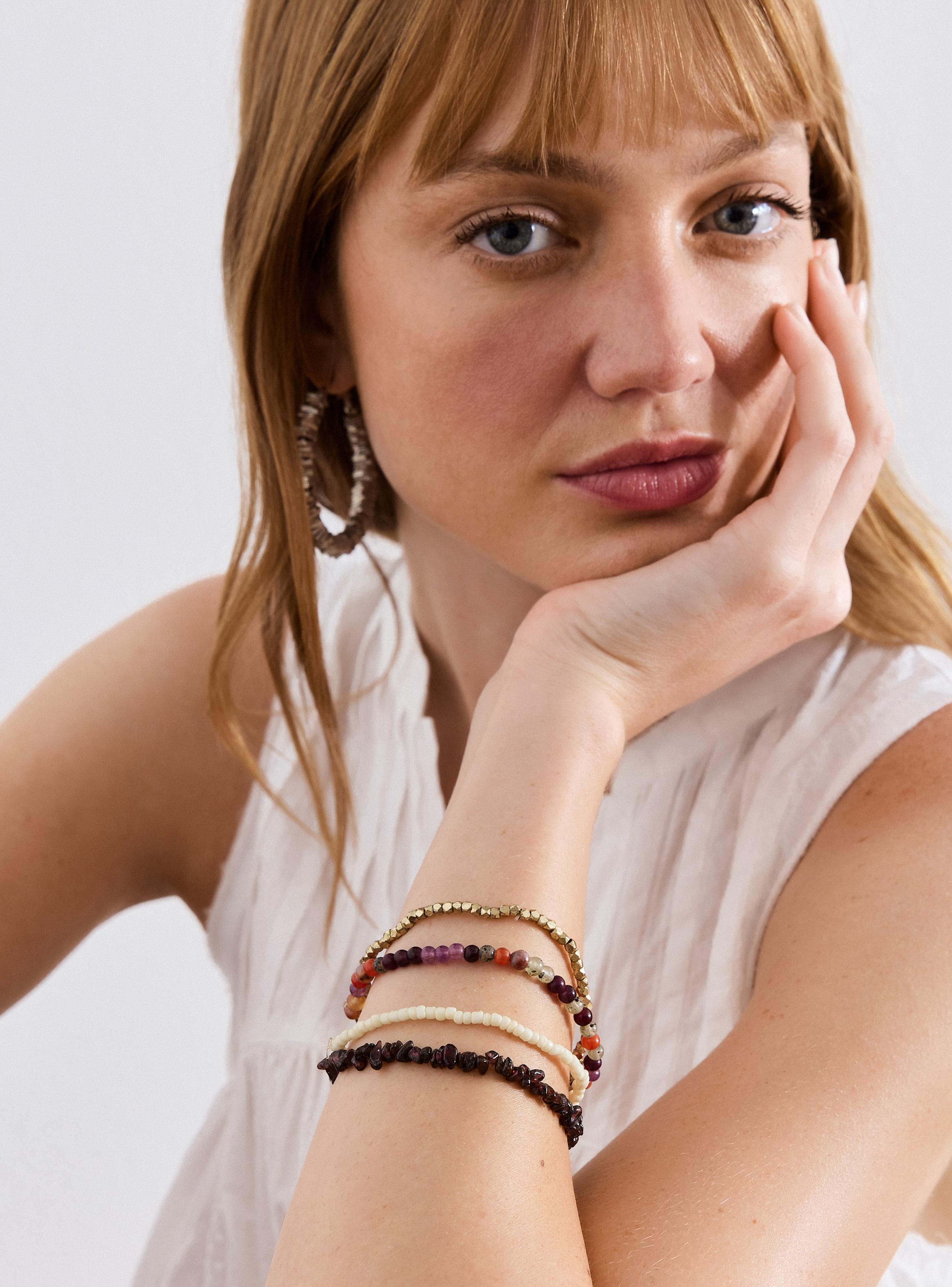 Pulsera Mix Piedras y Mostacillas-2