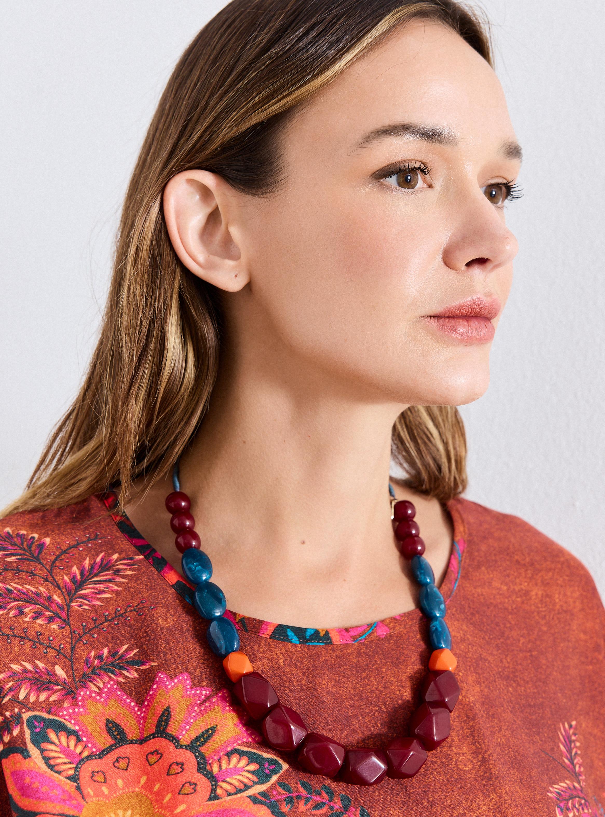 Collar Ajustable Formas Irregulares de Resina-2