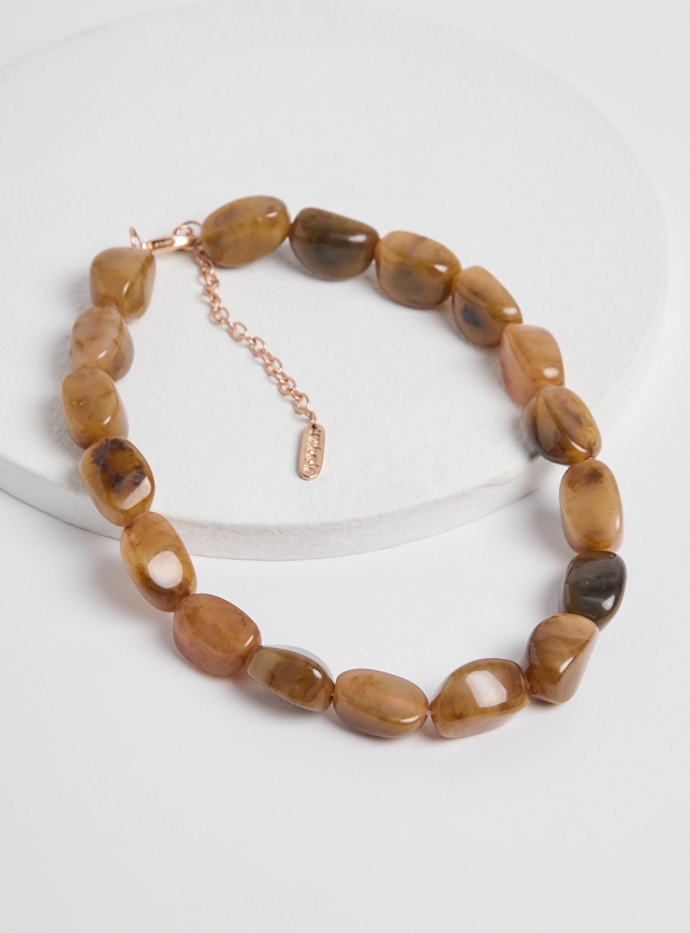 Collar Resina Forma de Piedras-2