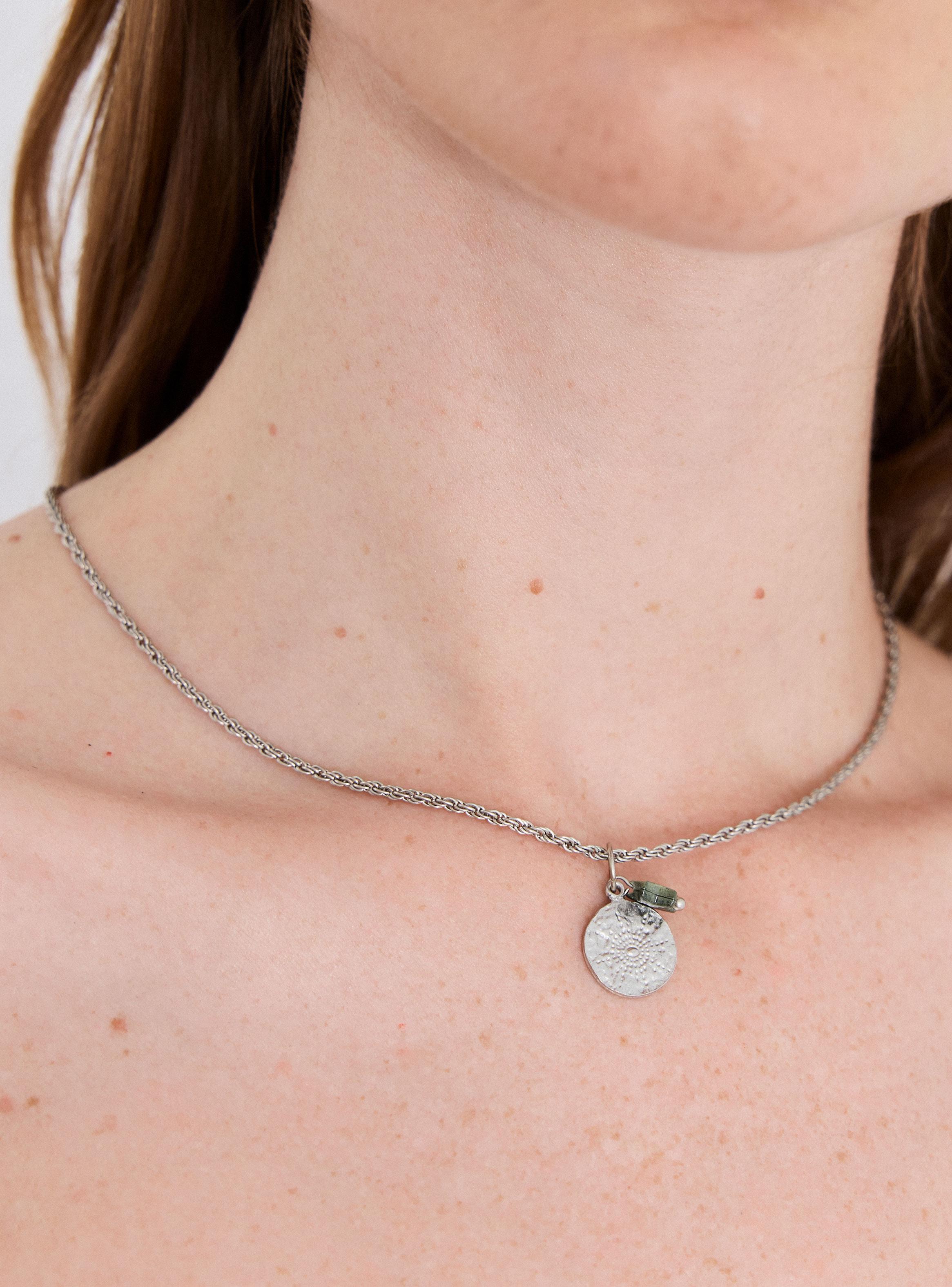 Set Collar y Aros Estrella Plata-3