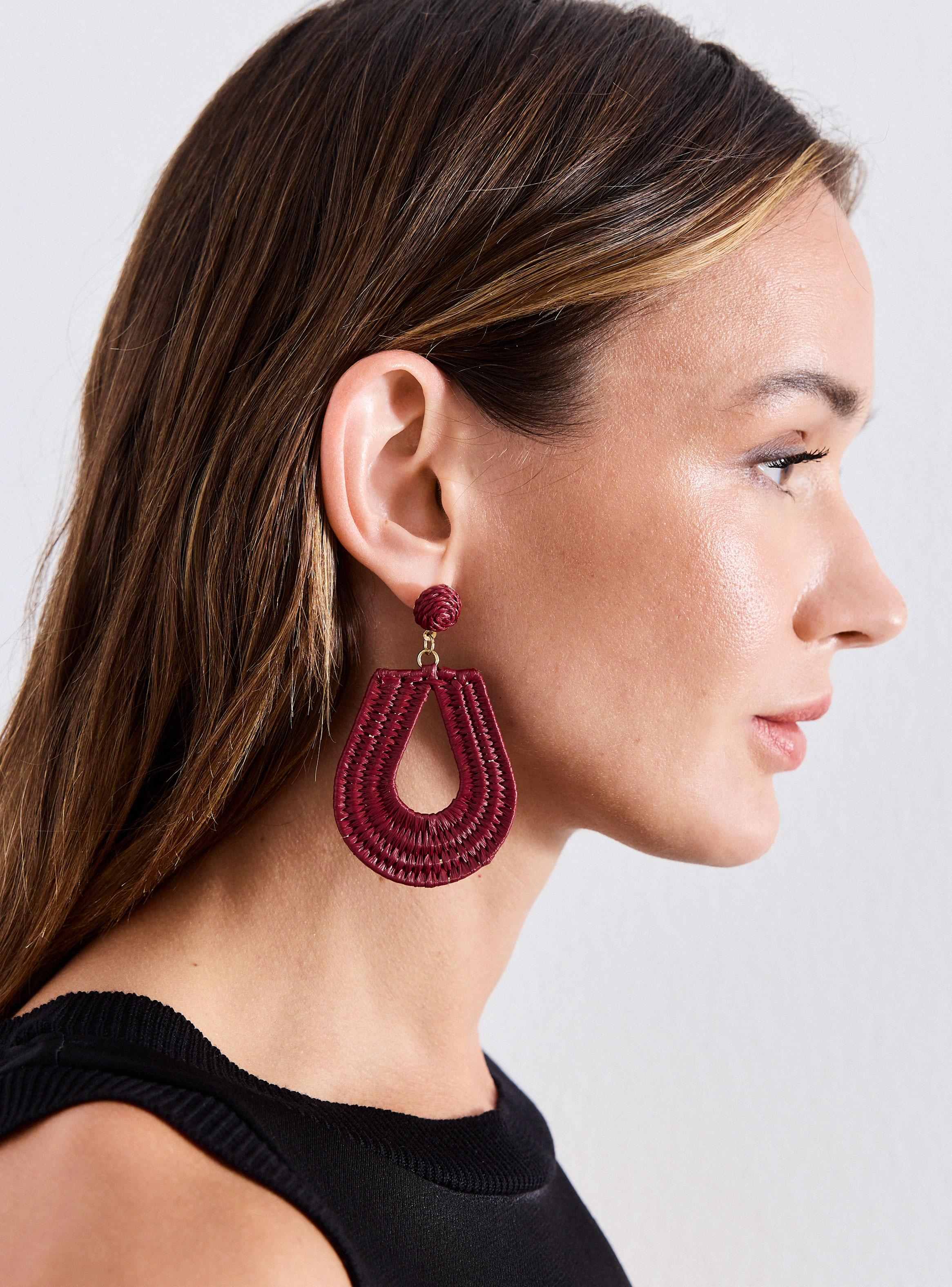 Aros Forma Gota Raffia-2