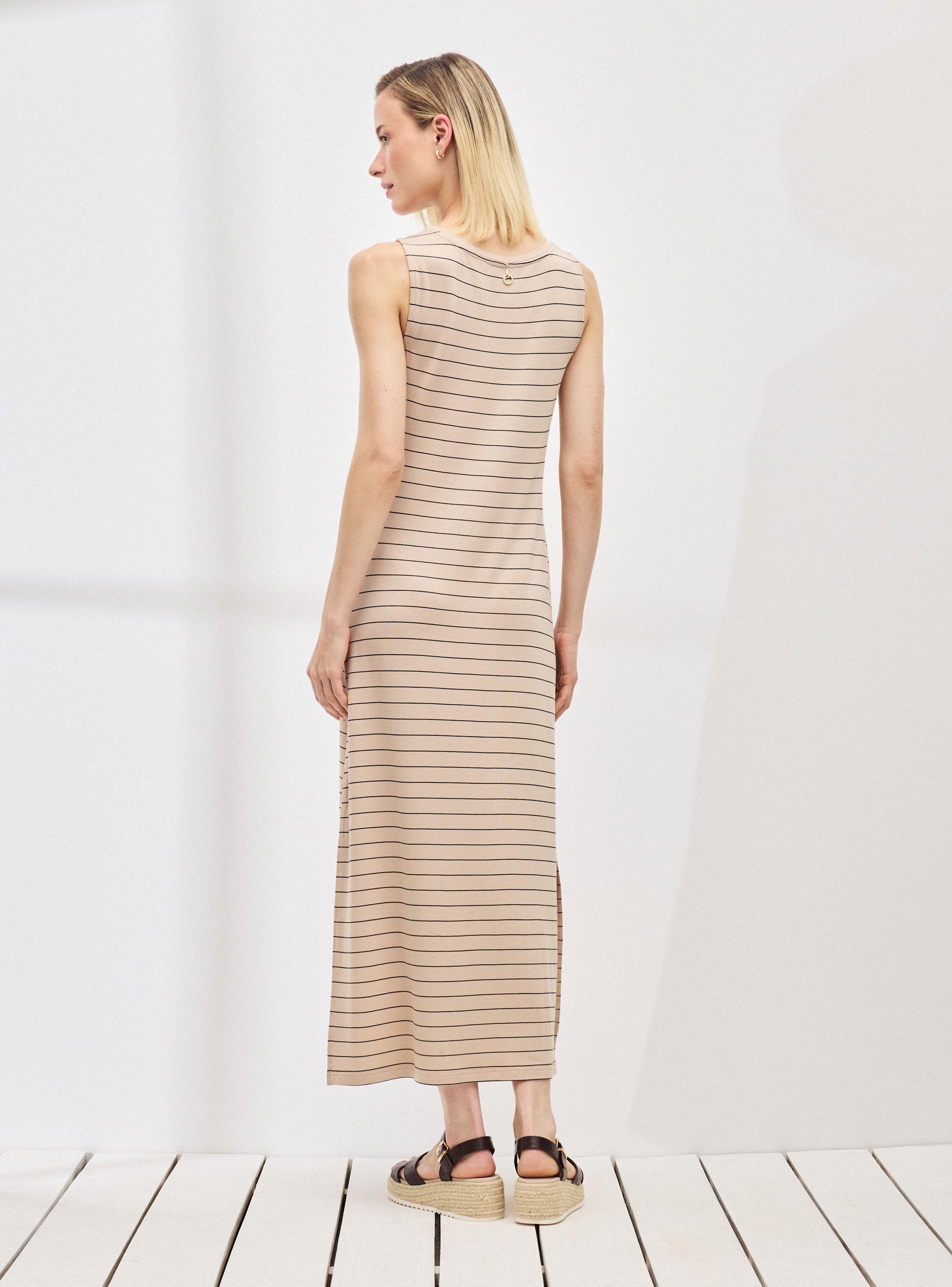 Vestido Largo Listado-5