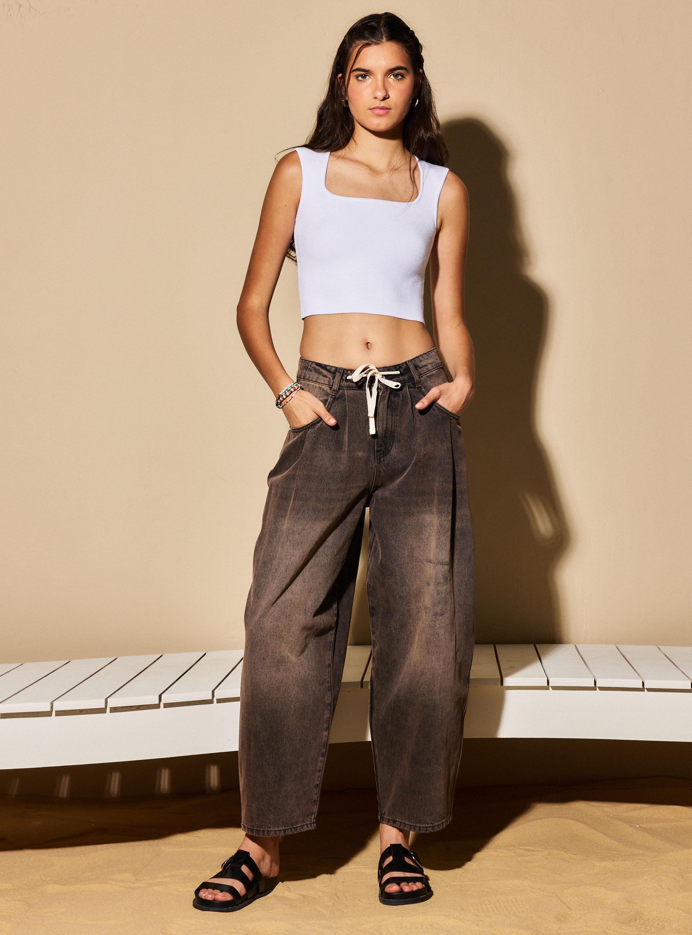 Jeans Wide Balloon Colores-4