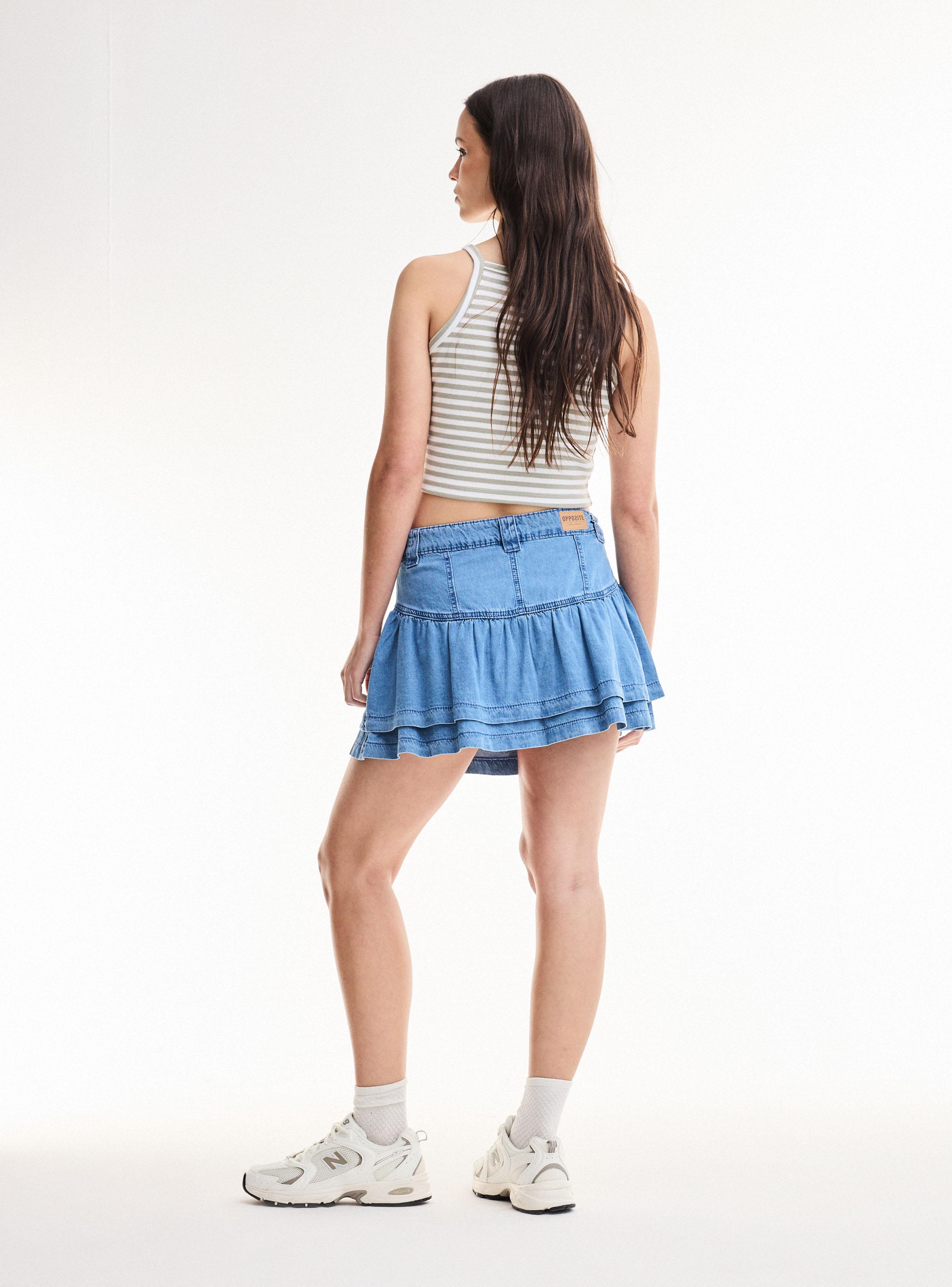 Falda Doble Vuelo en Ruedo-5