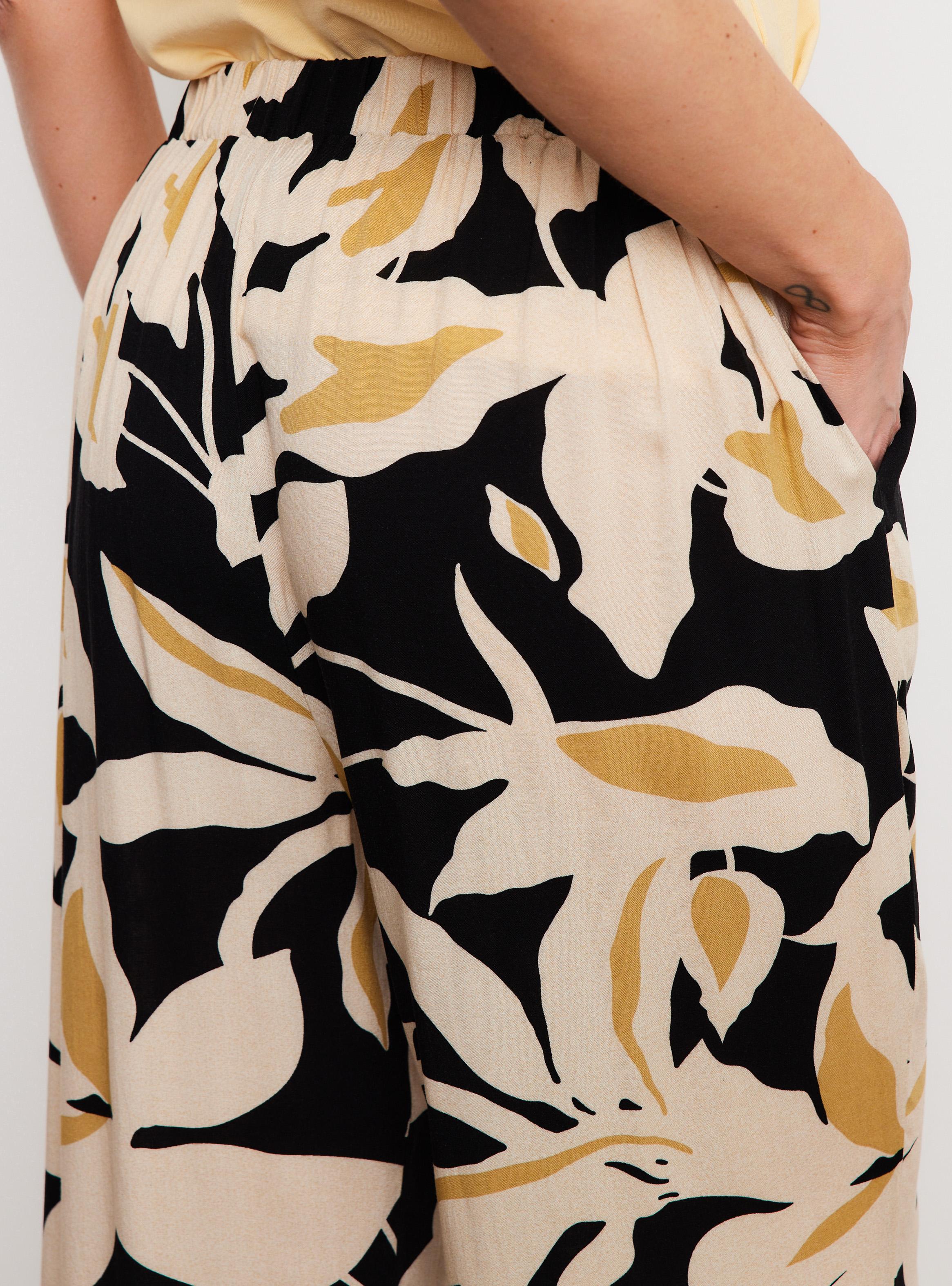 Pantalón Crop Pierna Ancho Ligero-3