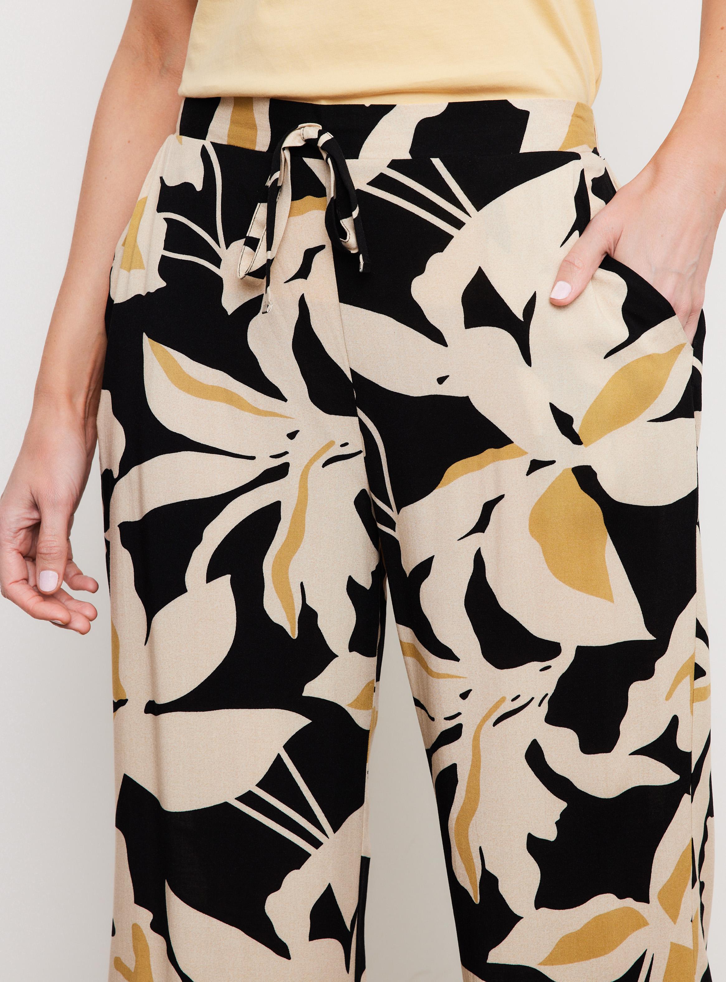 Pantalón Crop Pierna Ancho Ligero-2