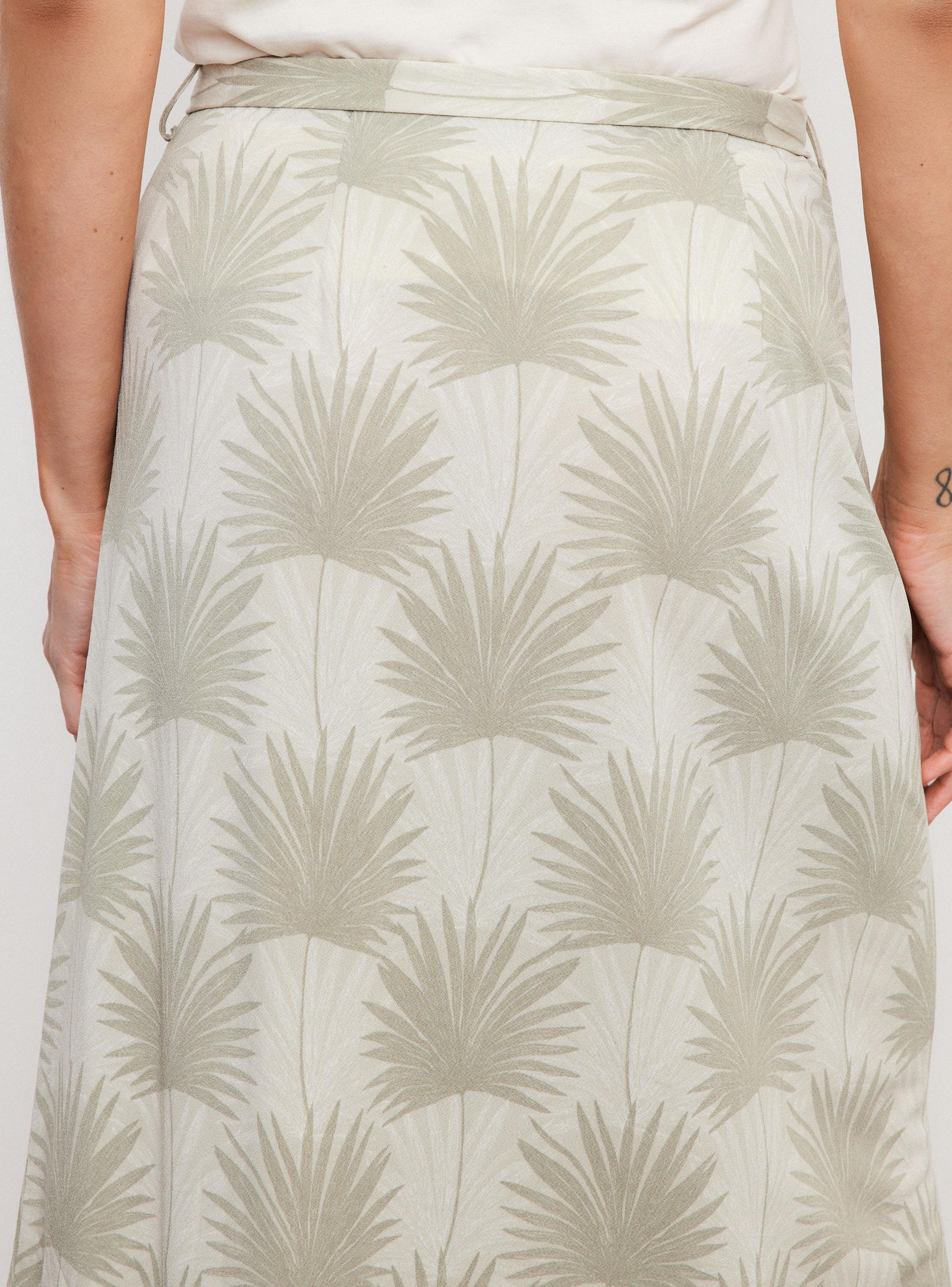 Falda Botones Frontales Ajuste Cómodo-3