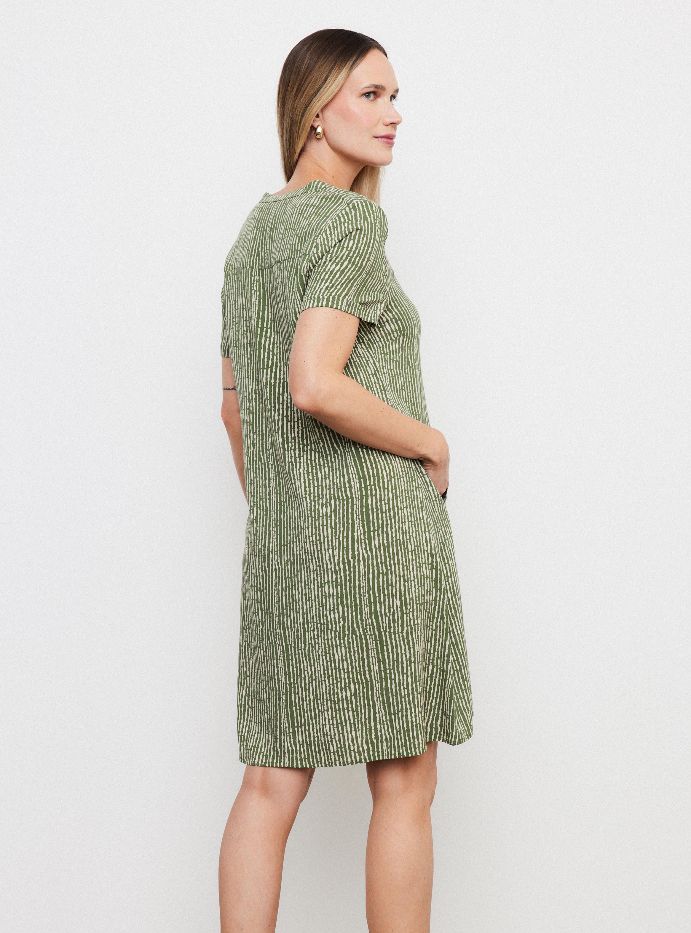 Vestido Camisero Fluido Estampado-1