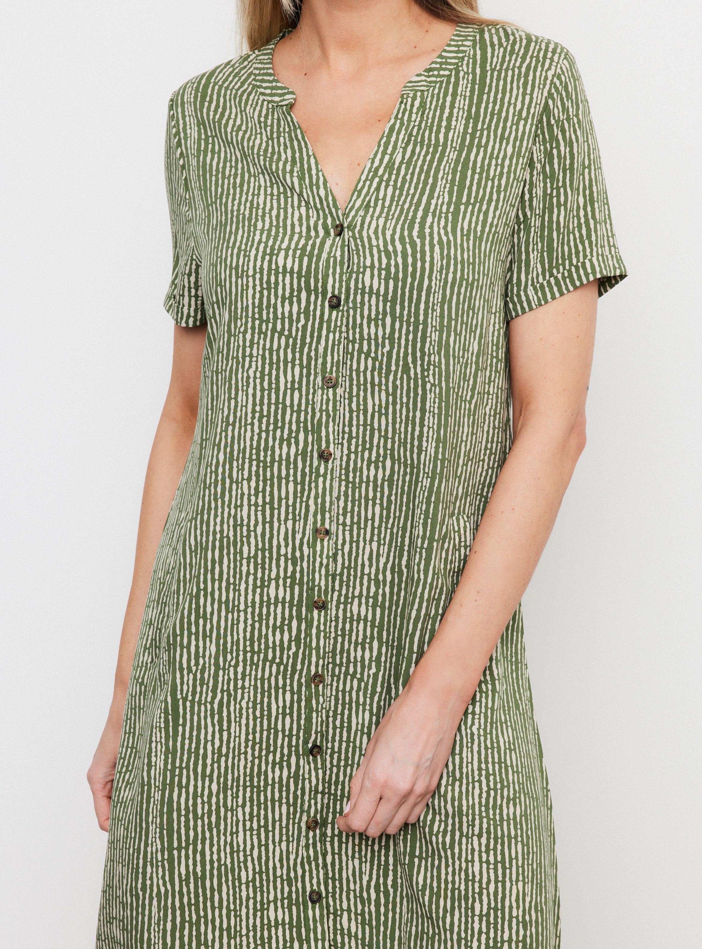 Vestido Camisero Fluido Estampado-2