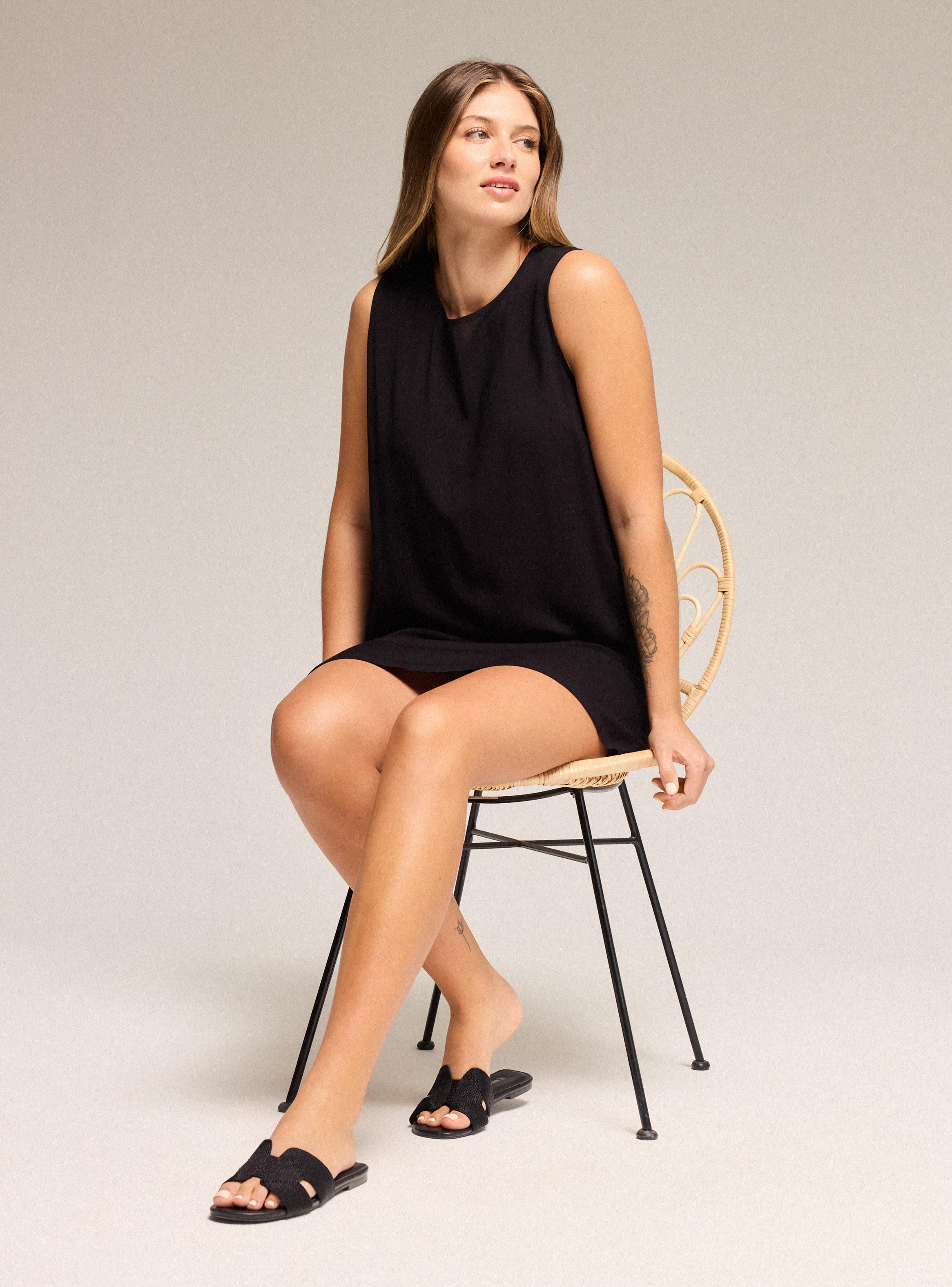 Vestido Estampado Fluido-4