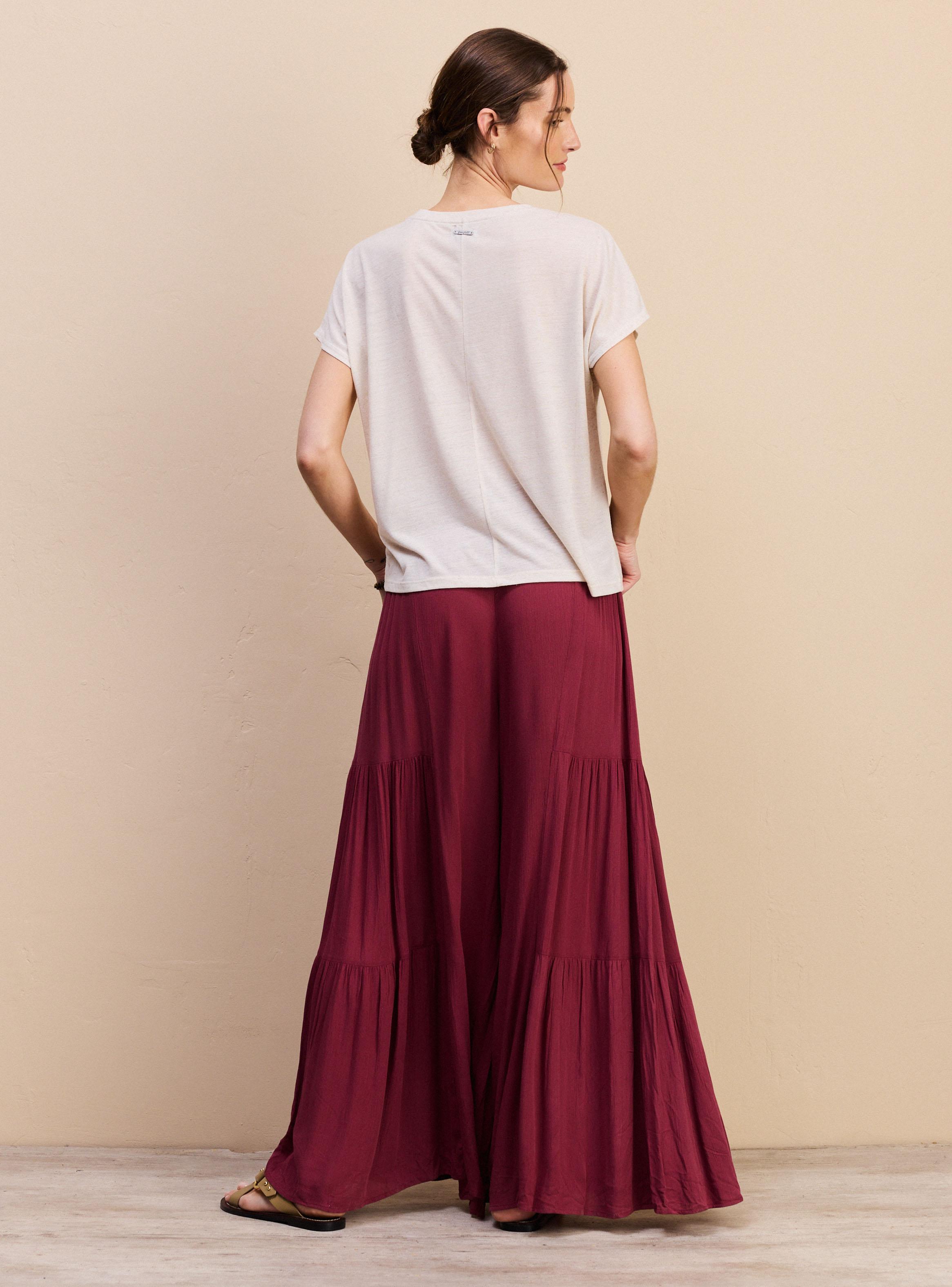 Polera de Tela Jaspeada con Bordado-5