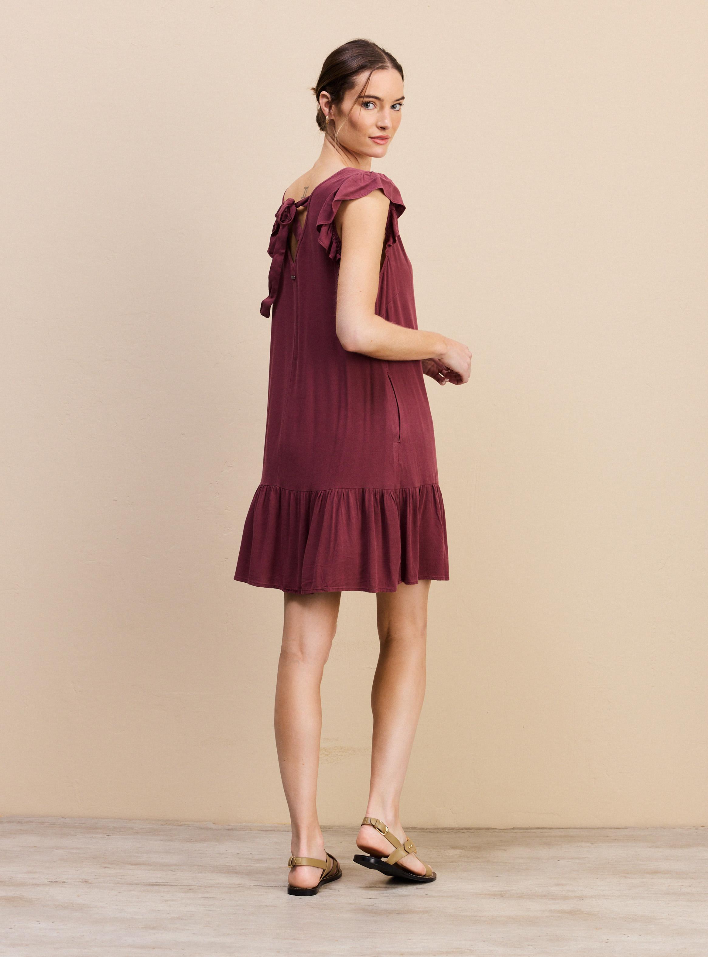 Vestido con Proceso de Lavado Bolsillos-5