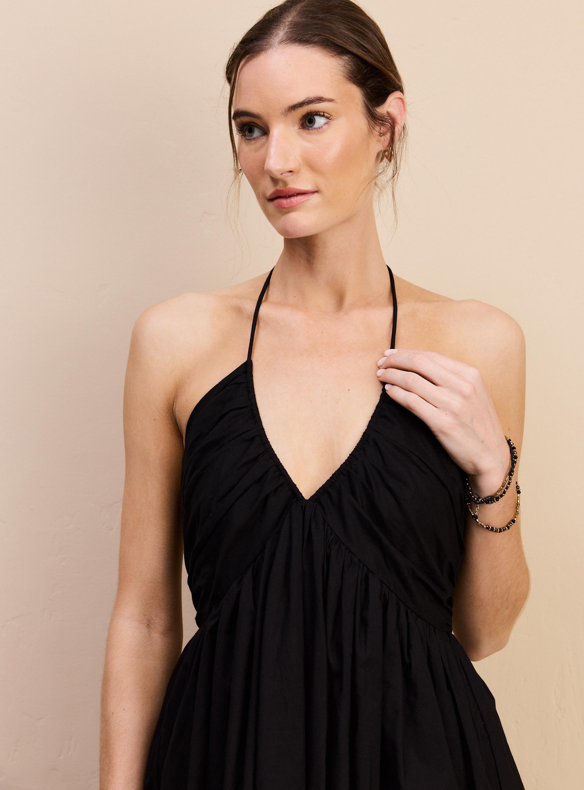 Vestido Ligero con Recogido en Escote-2