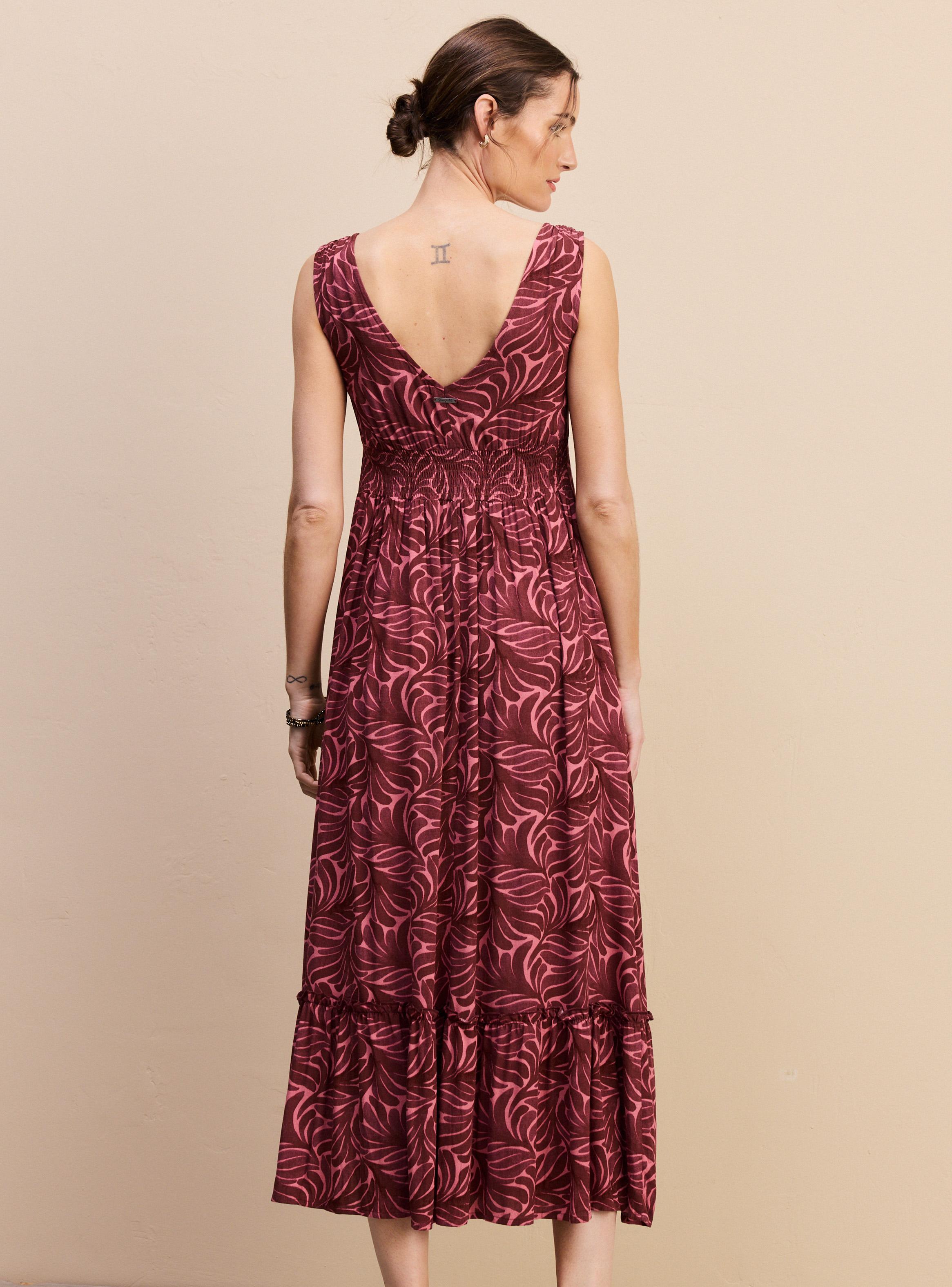 Vestido Full Estampado con Corte Bajo el Busto-1