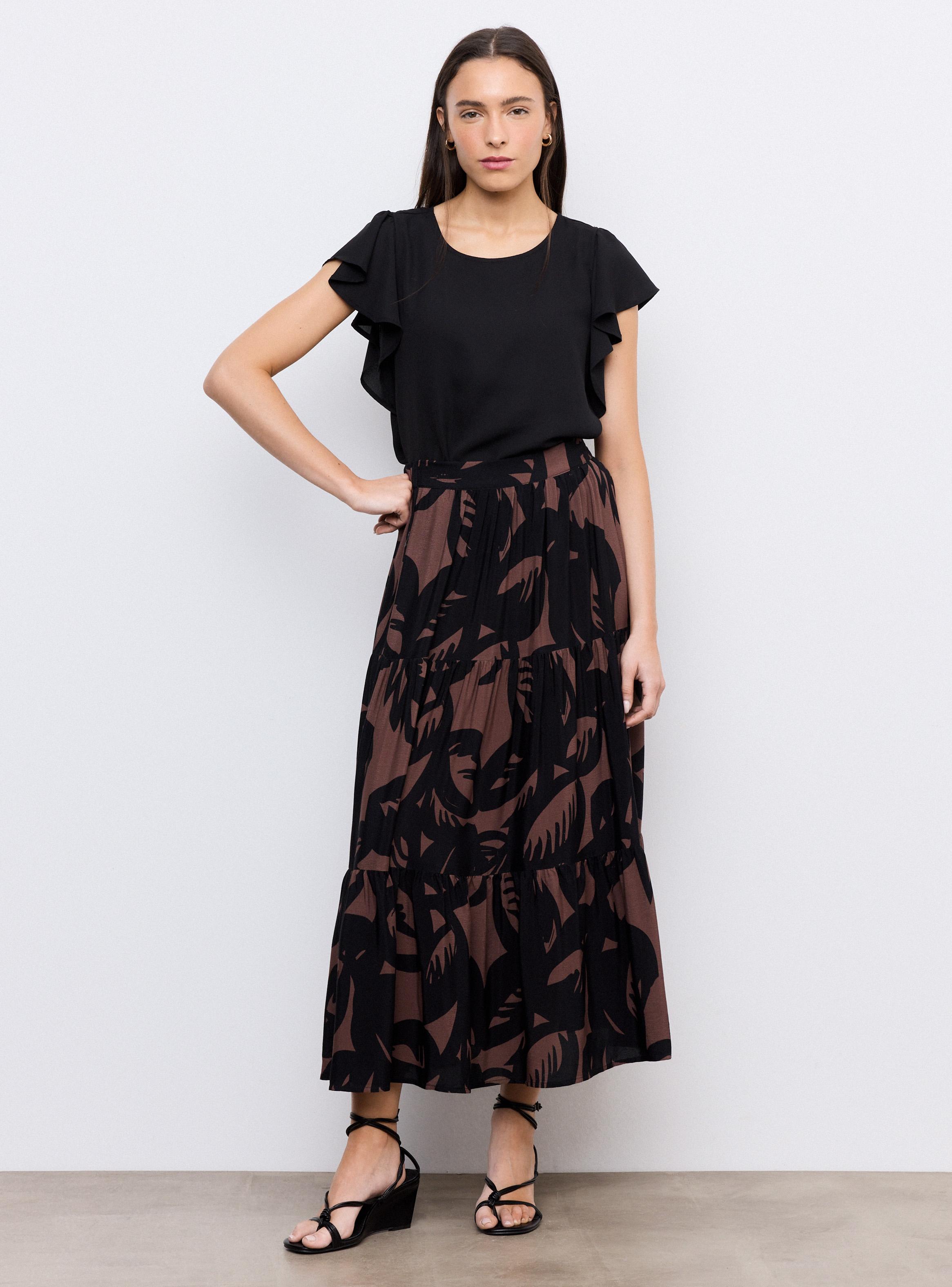 Blusa Escote Redondo Mangas con Volantes-4