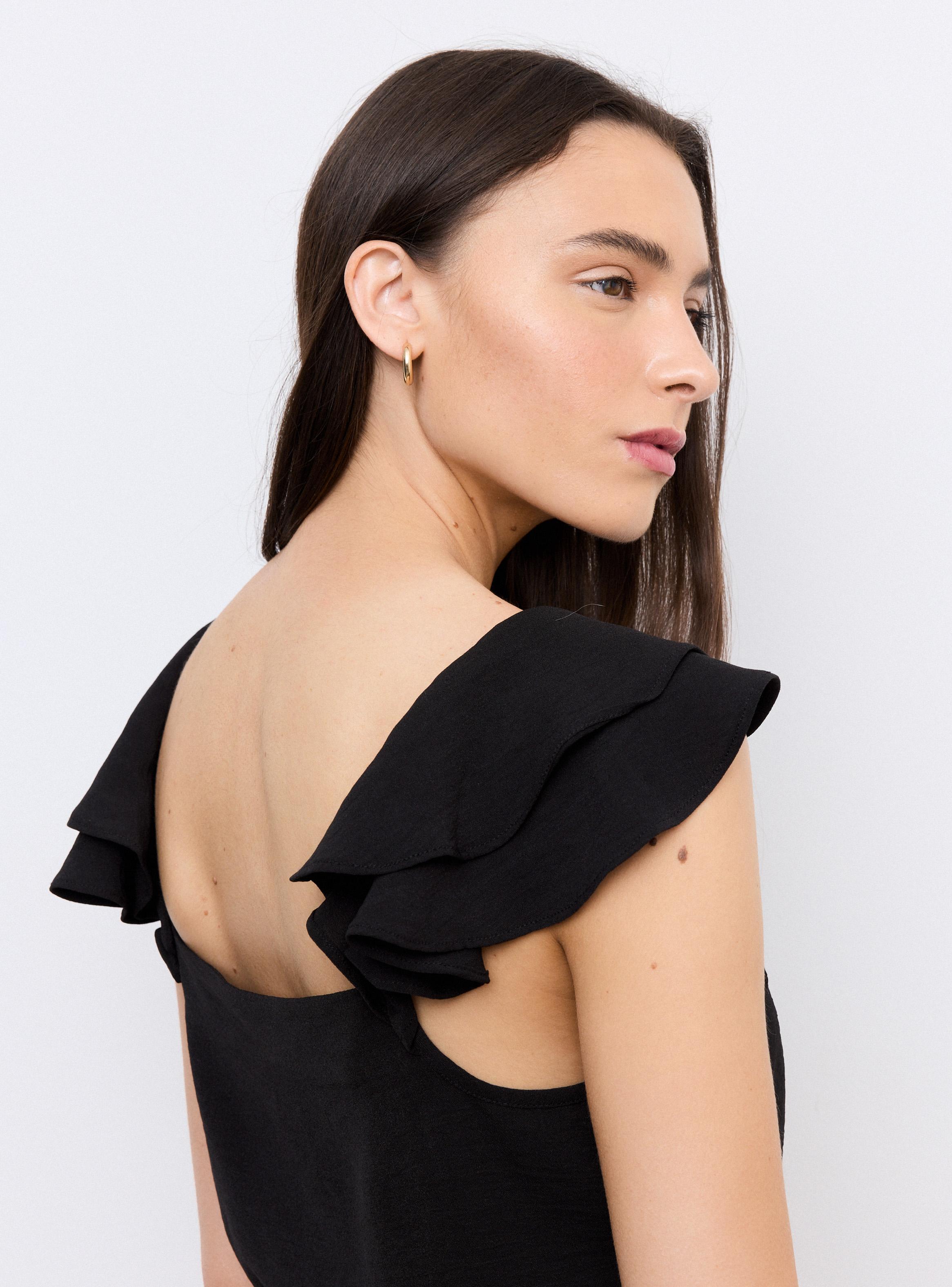 Blusa Escote V con Volantes-3