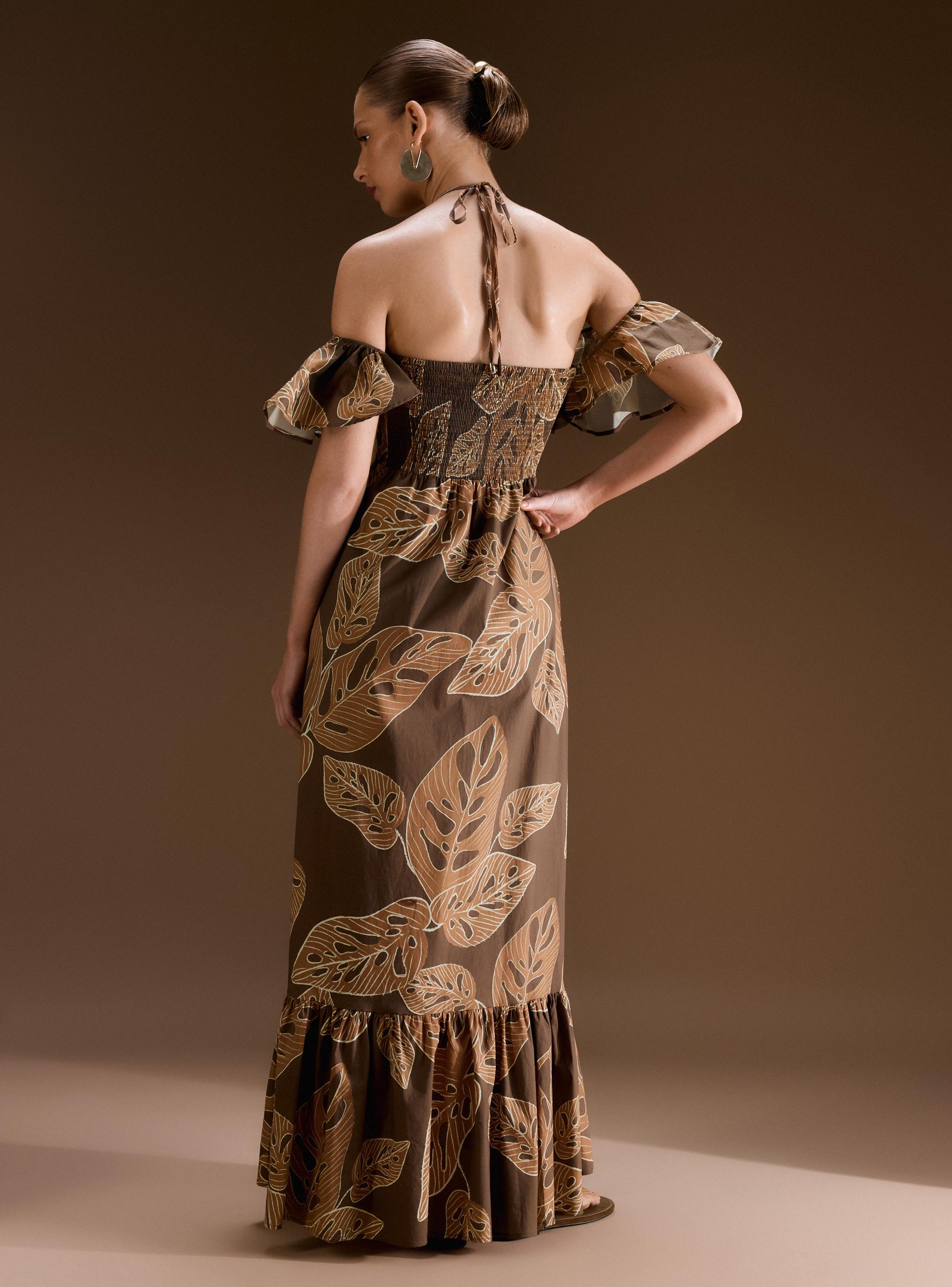 Vestido Off Shoulder con Volantes Colección Ange Eyzaquirre-5