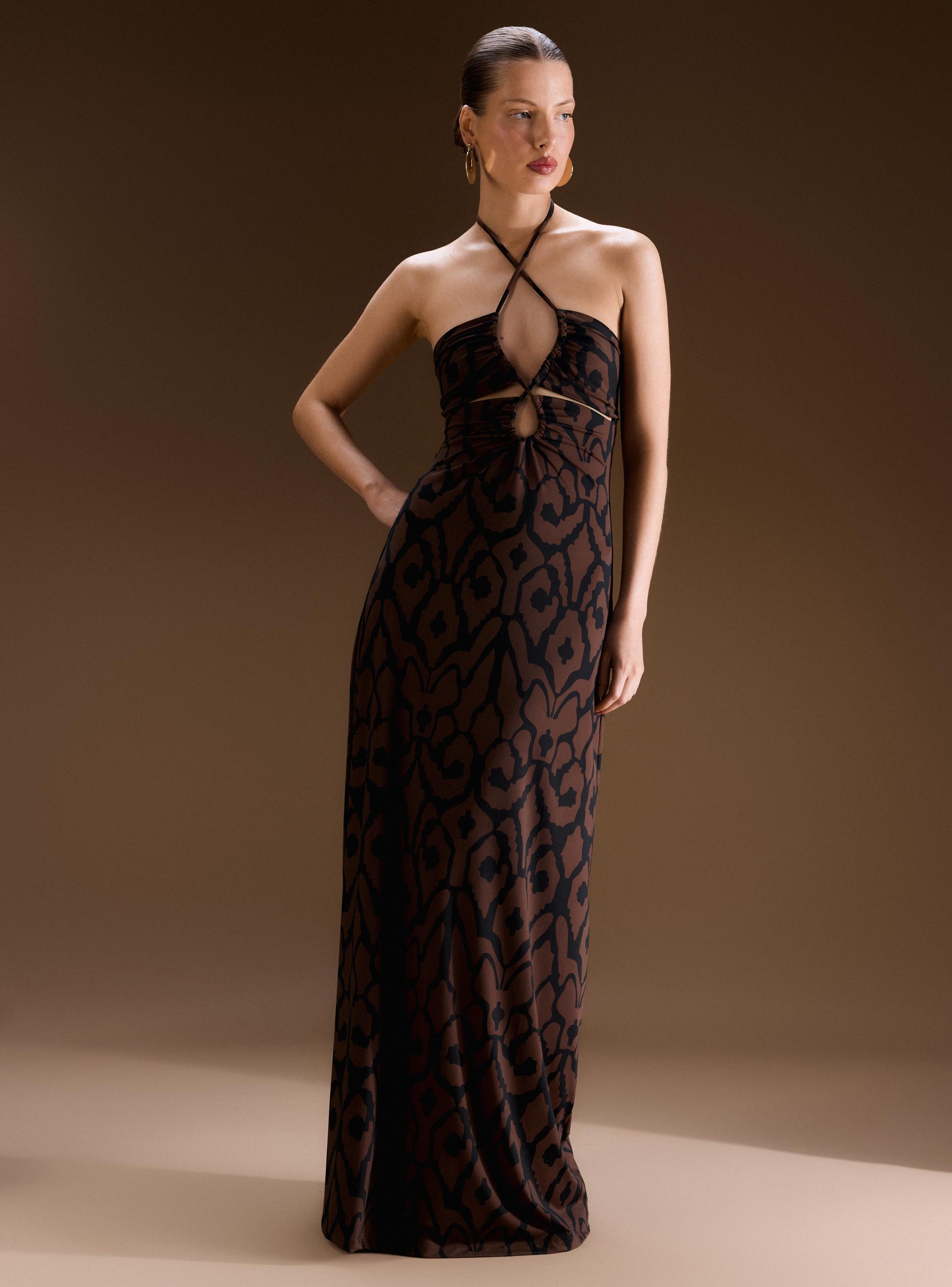 Vestido Strapless Ajustado Cut Out Colección Ange Eyzaguirre-4